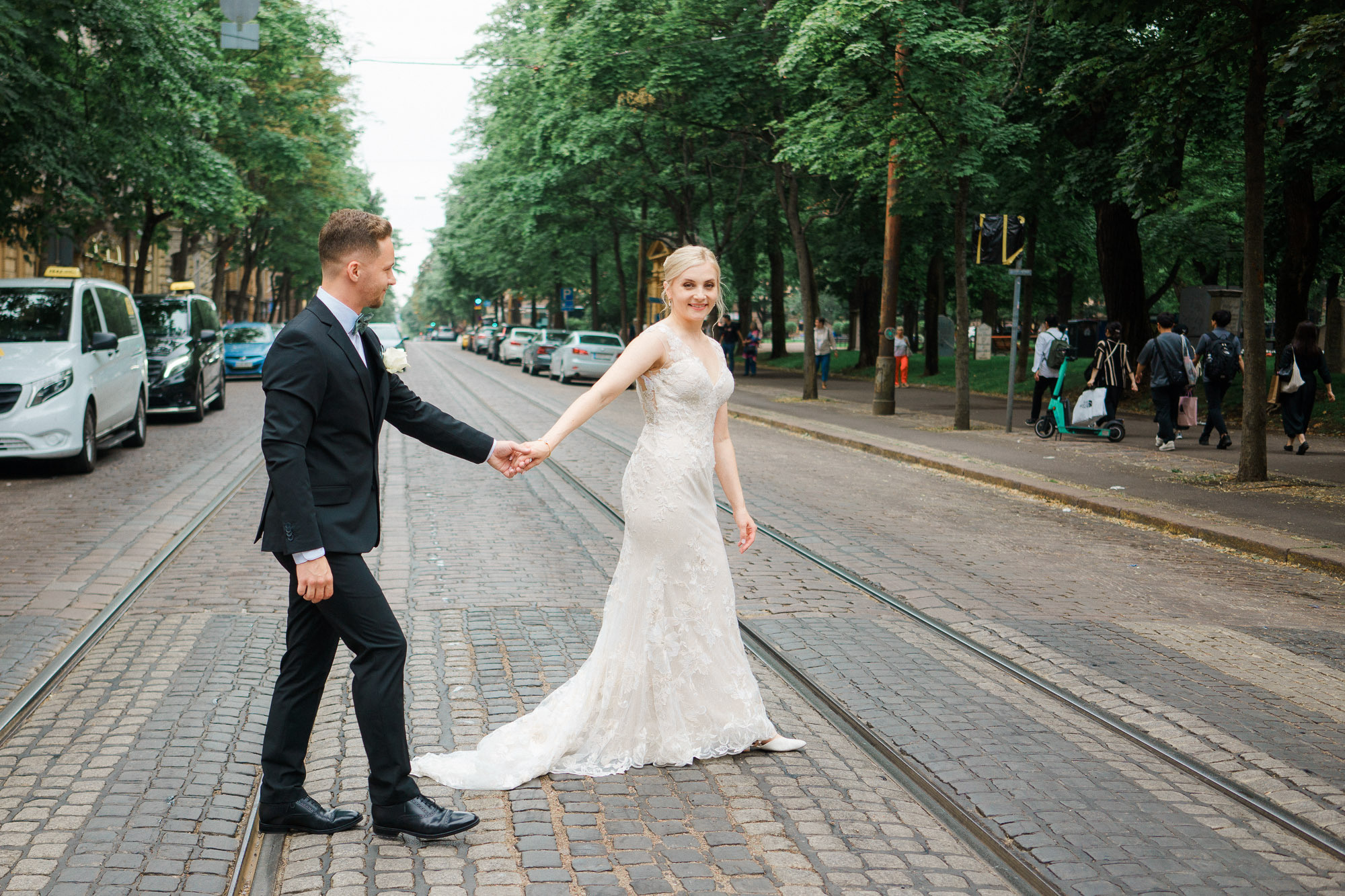 Hääkuvaus Klaus K, Rake-sali ja Helsingin vanha kirkko