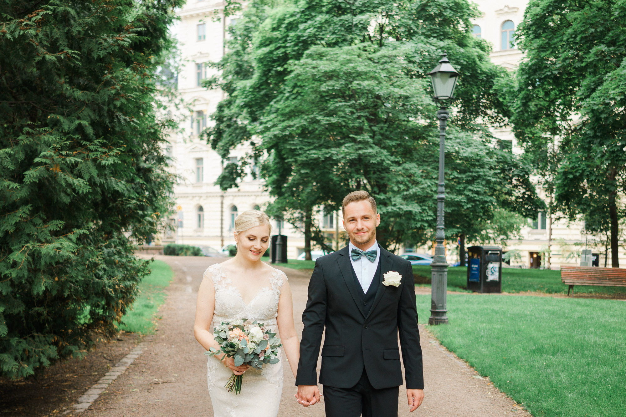 Hääkuvaus Klaus K, Rake-sali ja Helsingin vanha kirkko