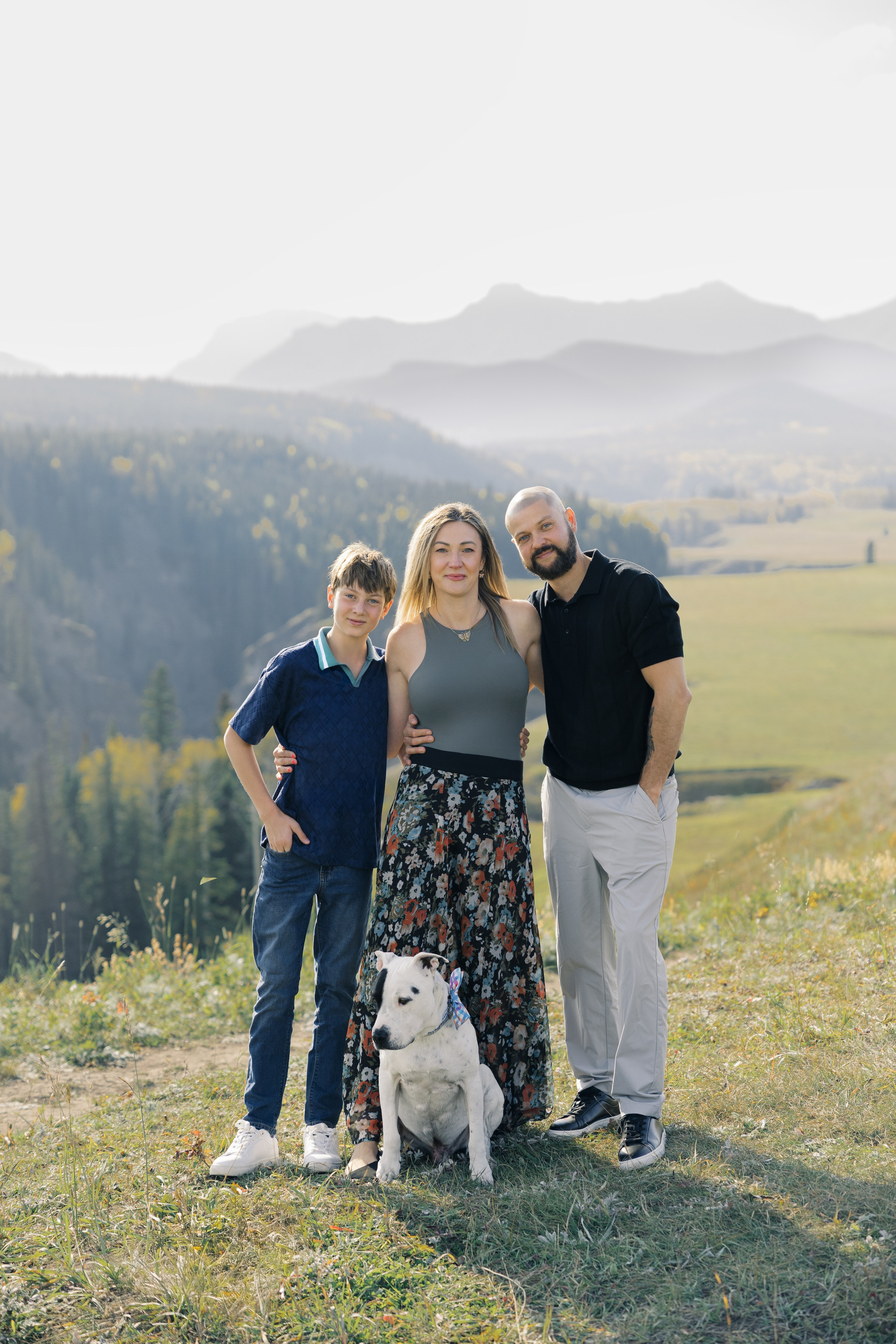 Aleksandra’s family. Home