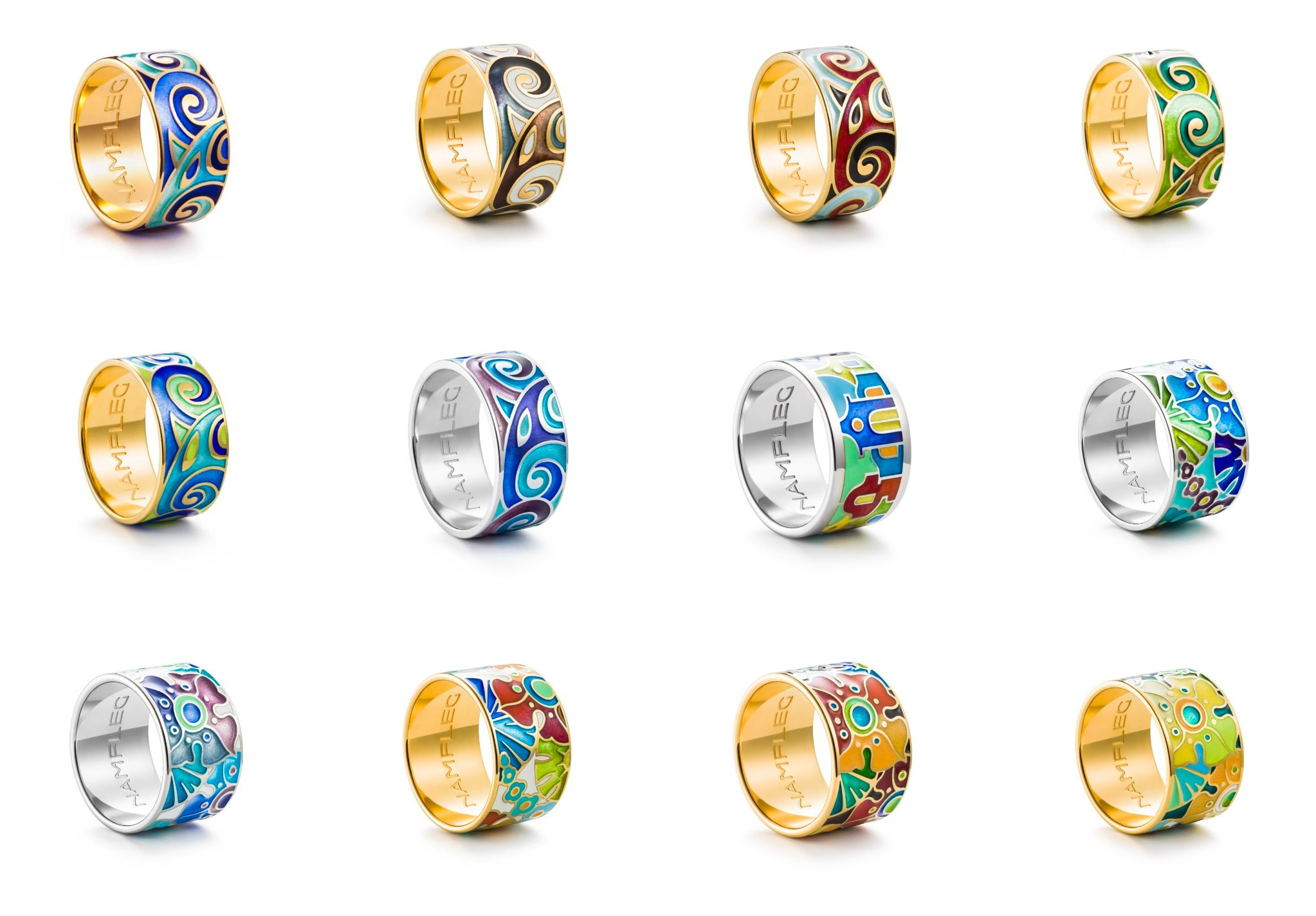 Namfleg enamel rings - photographer Andrey Dunin