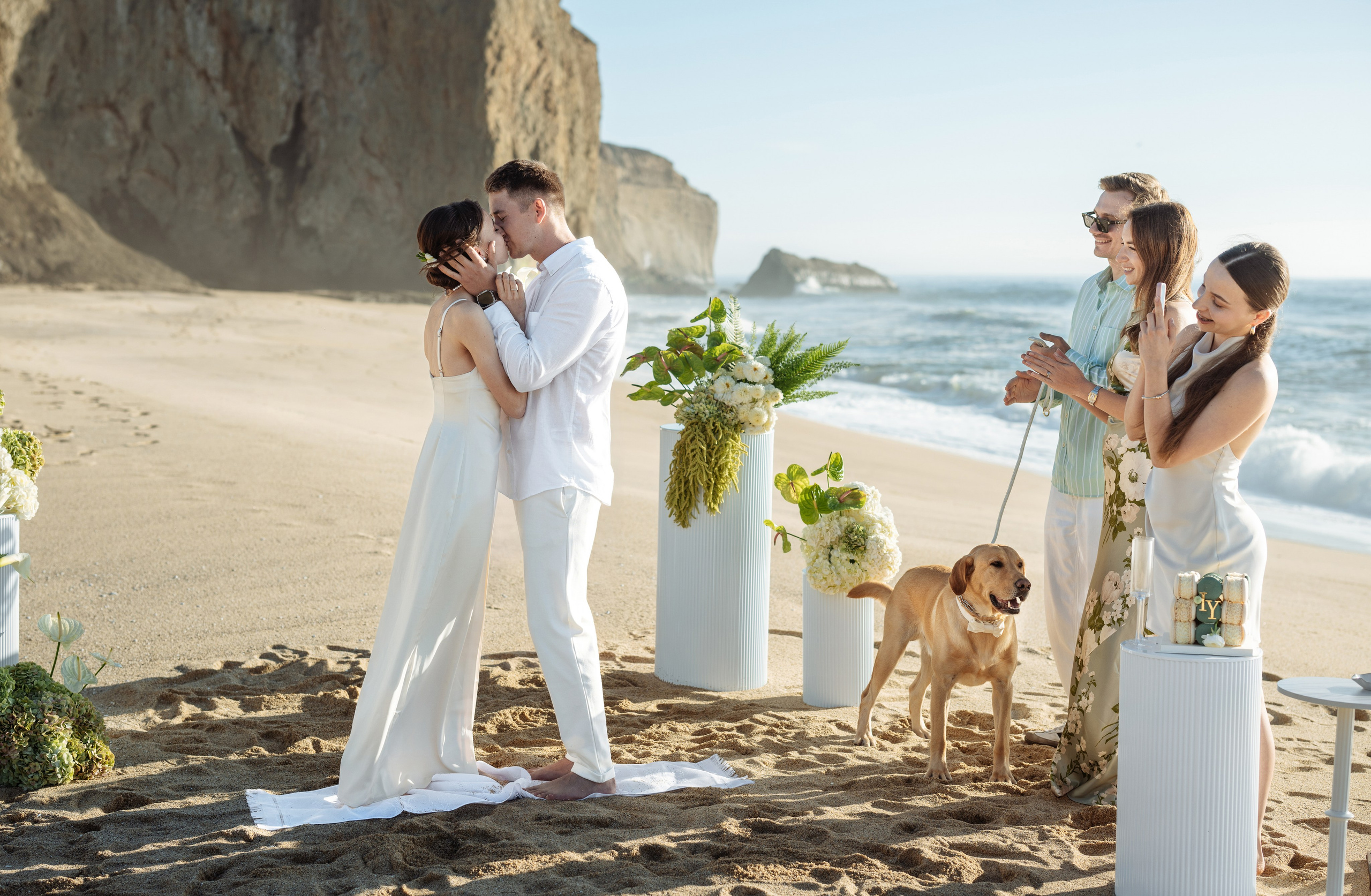 Ceremony by the Ocean🕊️. Wedding & Elopement Photographers in California