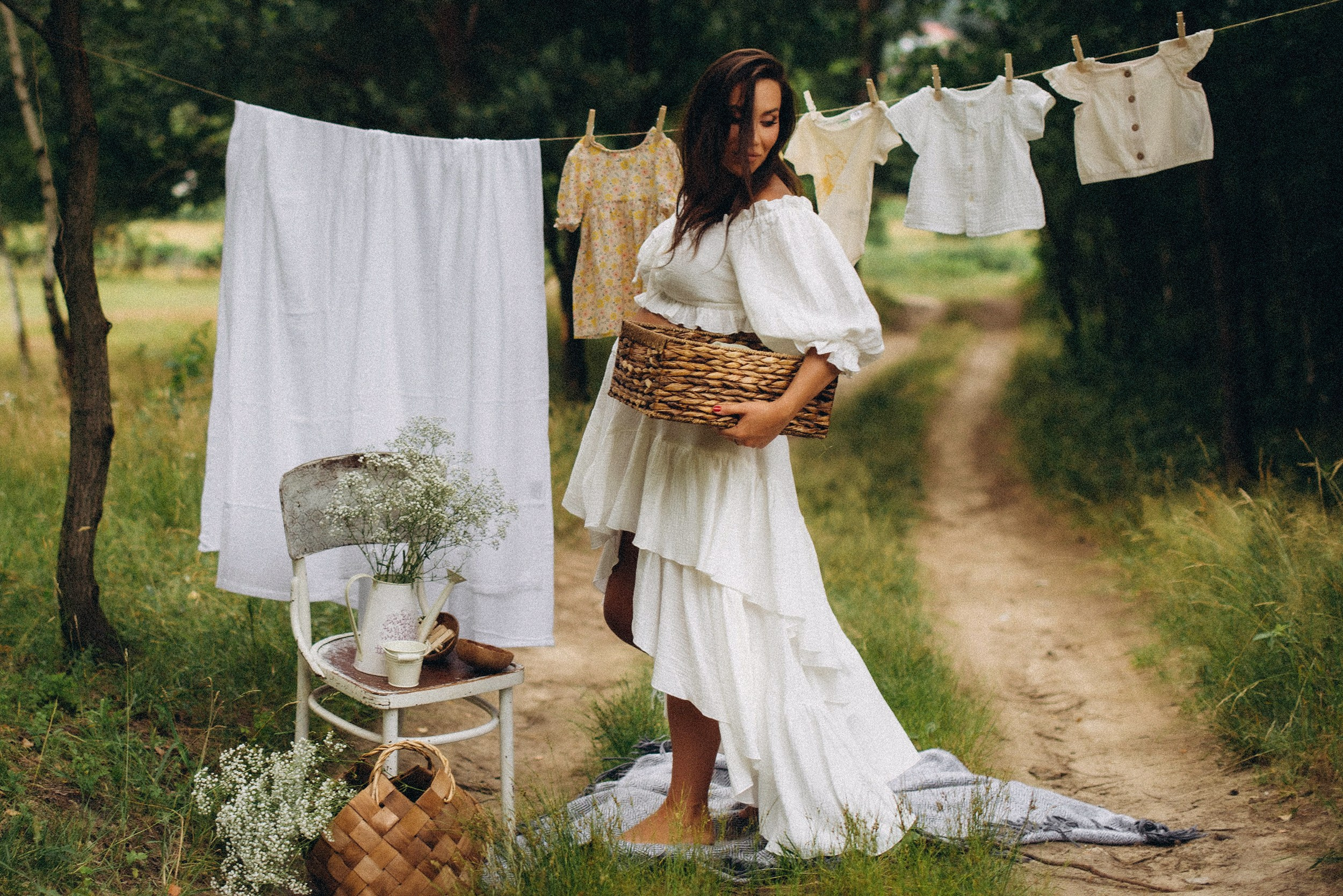 Беременность на природе. Семейный фотограф Лейпциг, Германия