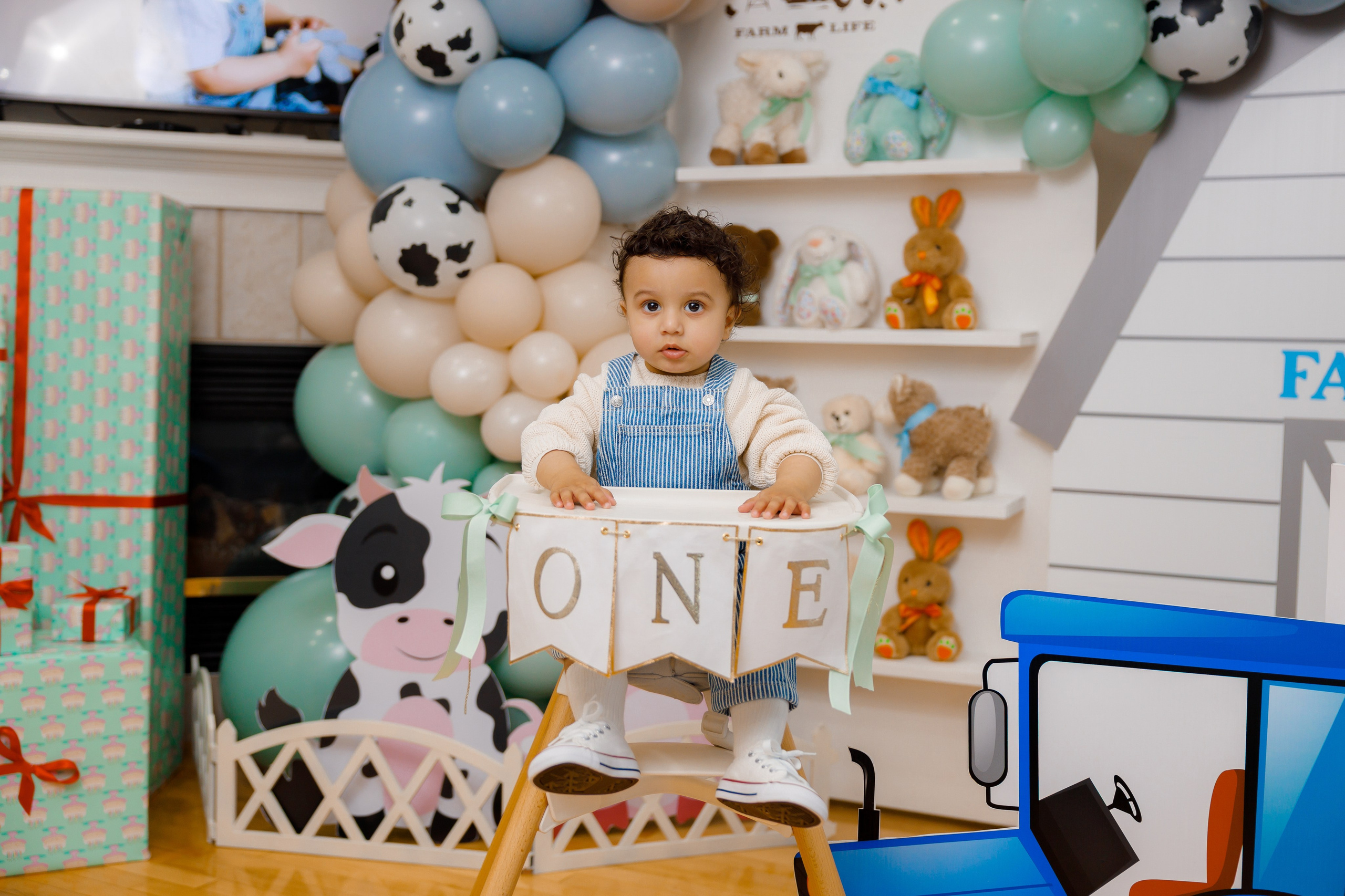 Fateh’s 1st birthday. Home