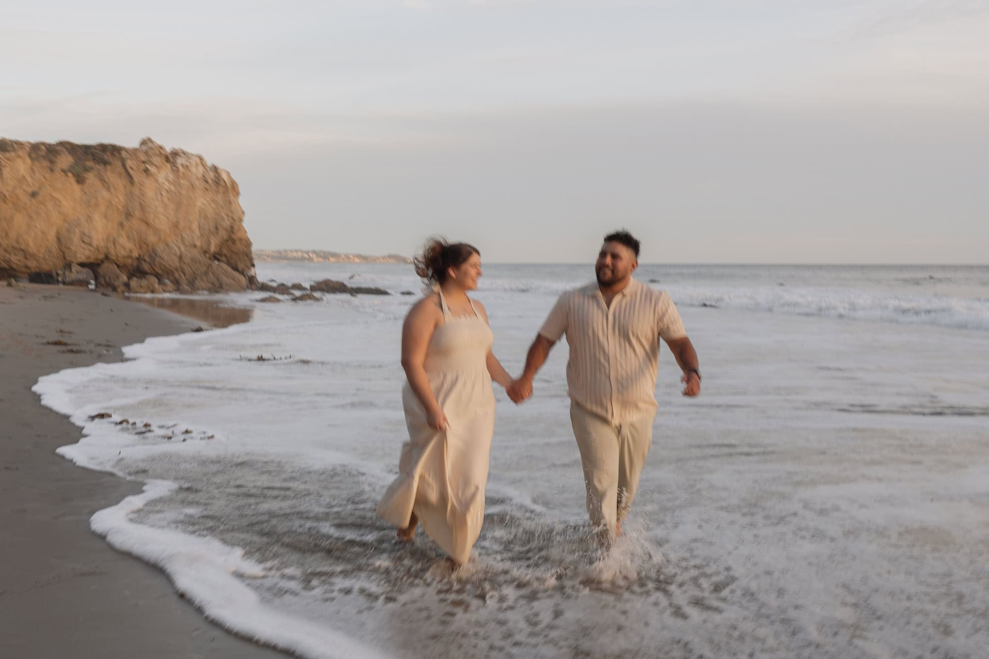 El Matador engagement photo. Cinematic Wedding & Elopement Photography in Los Angeles | Inspired by Indie Film & Real Life