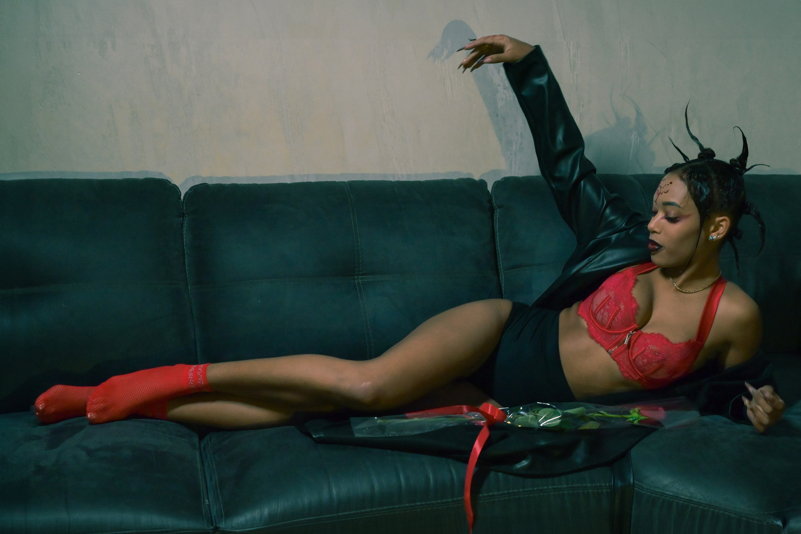 Shooting ragazza studio