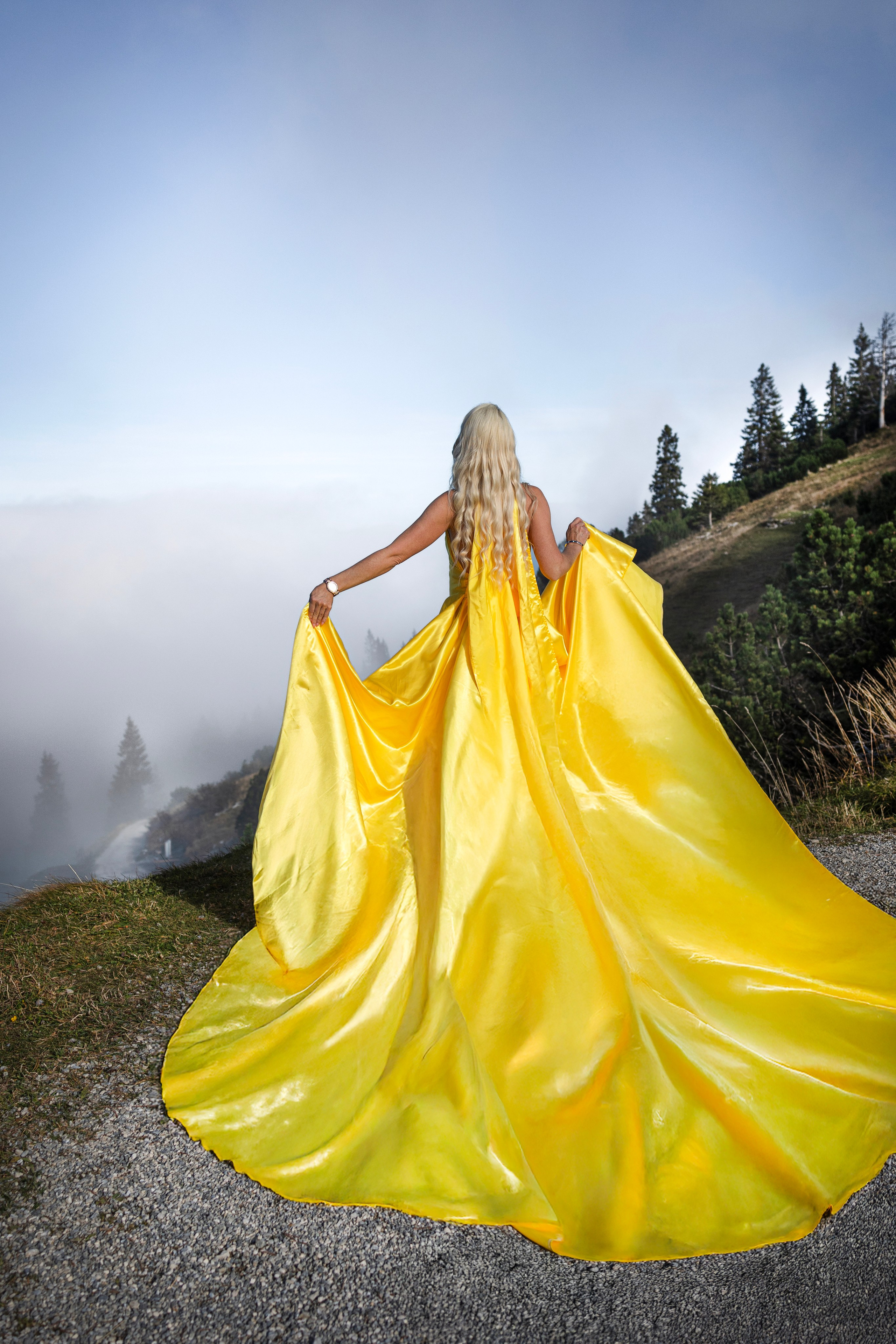 Shooting in the mountains. Photographer in Munich