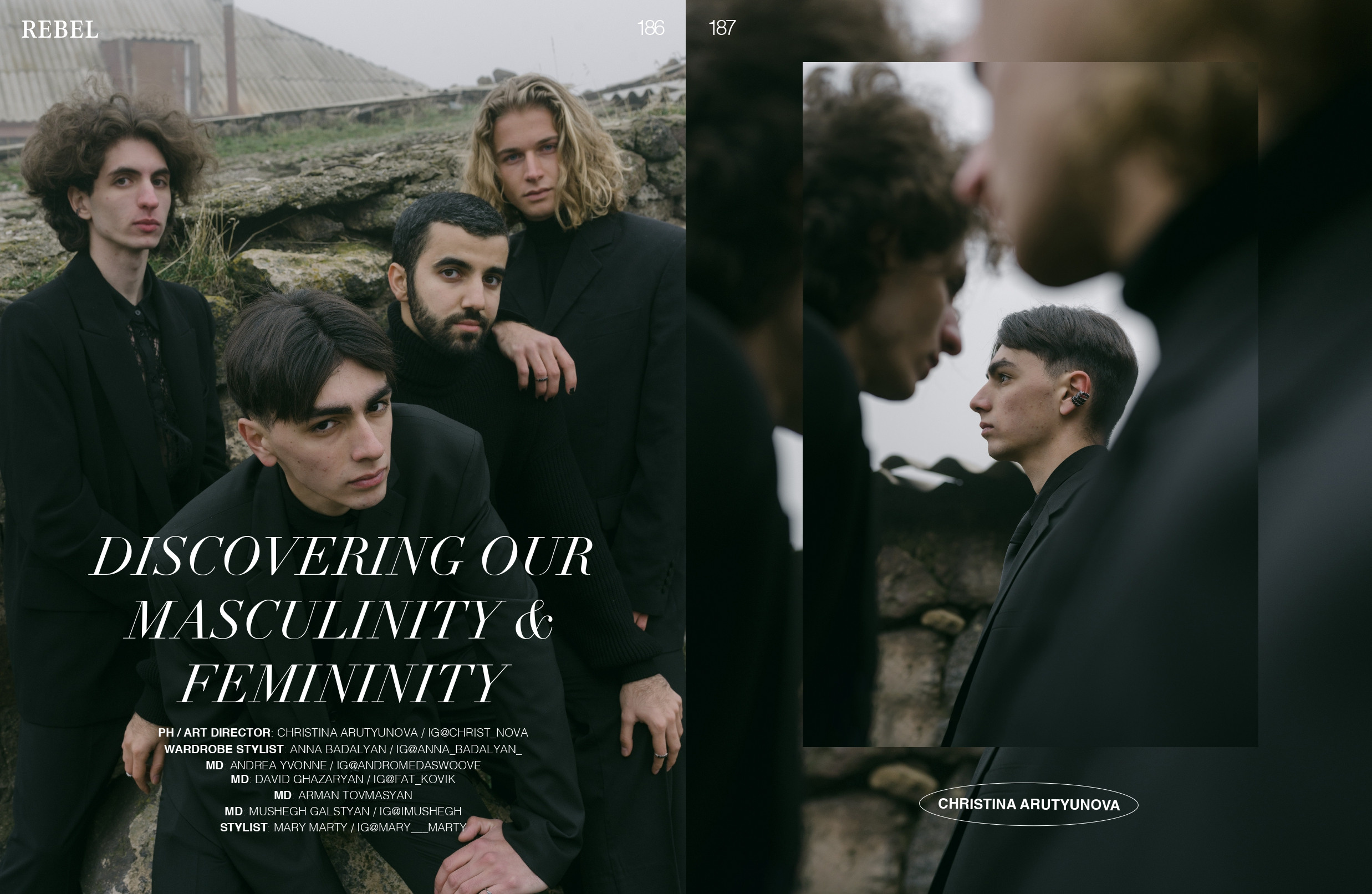 Discovering our masculinity & femininity / Rebel Magazine, March 2022. Home