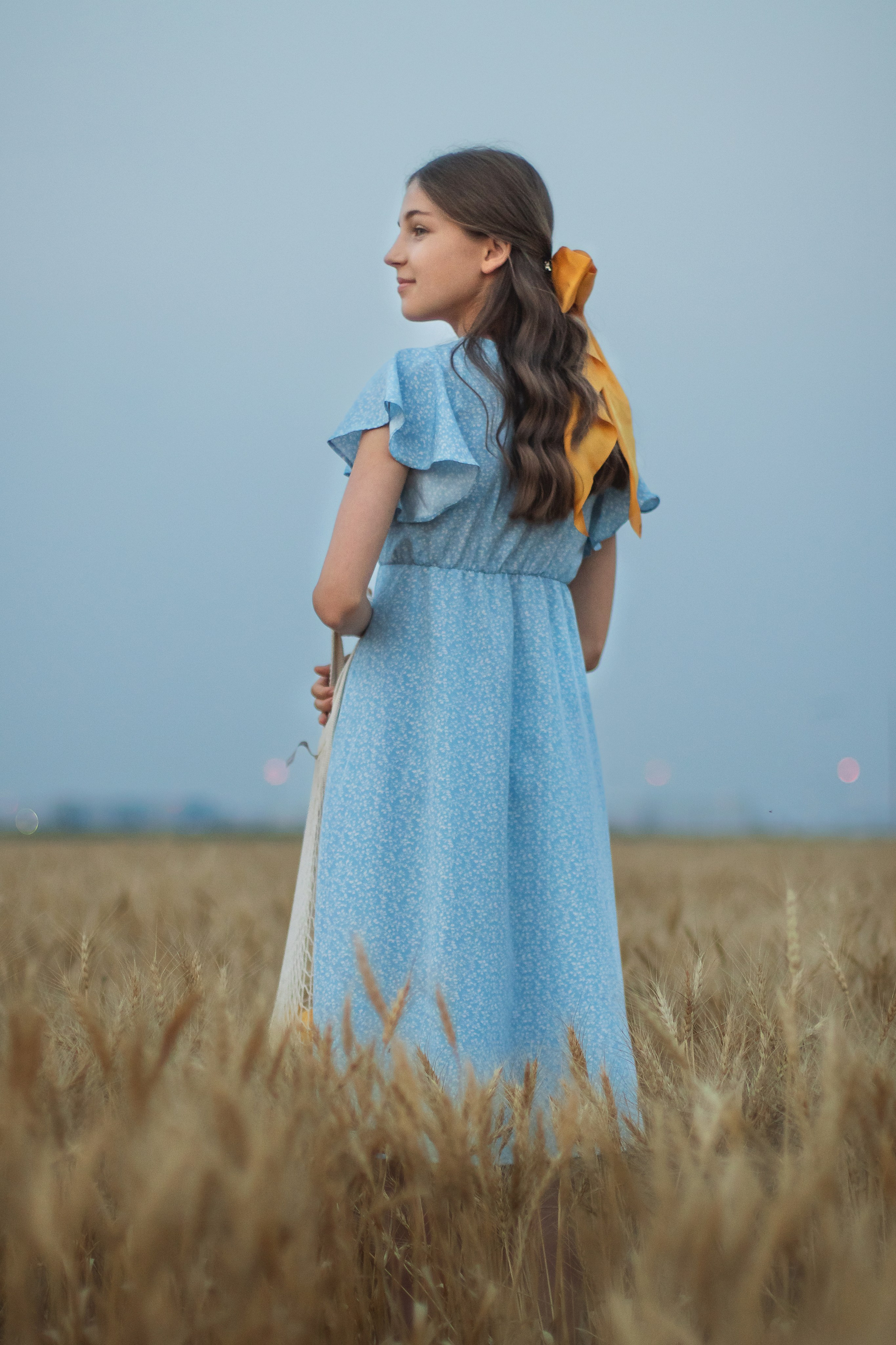 In the Wheat. Photographer Yana Galetskaya in Grand Prairie