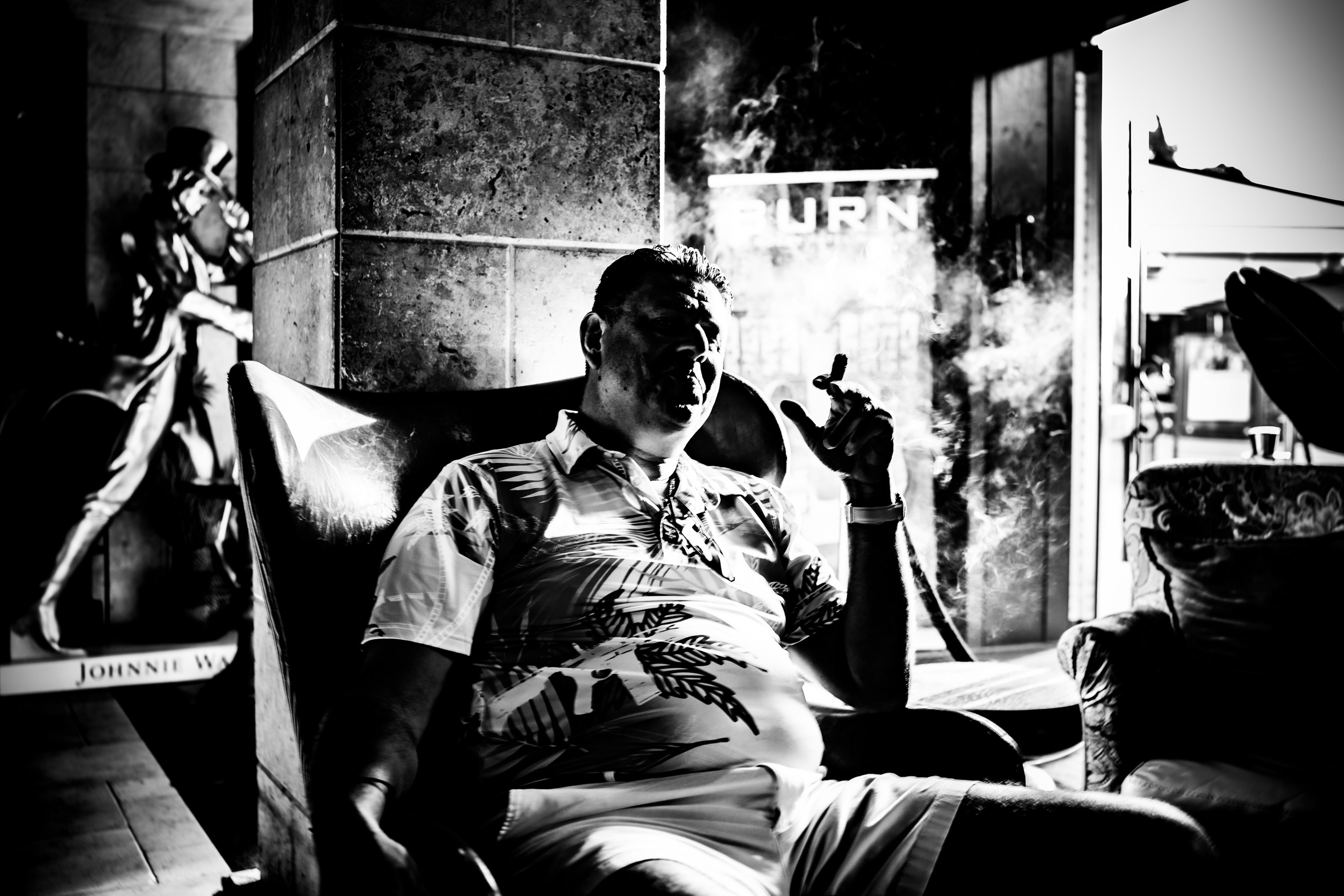 Burn Black and White Series. Out and About 239