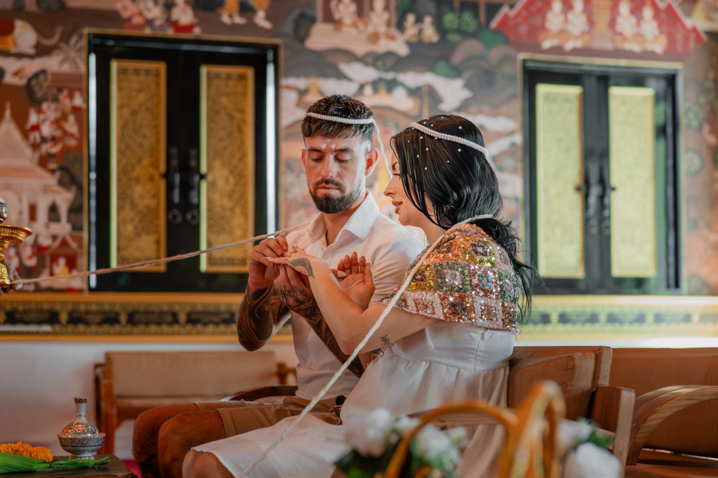Georgia and Ben. Буддийская свадебная церемония на Самуи, Таиланд