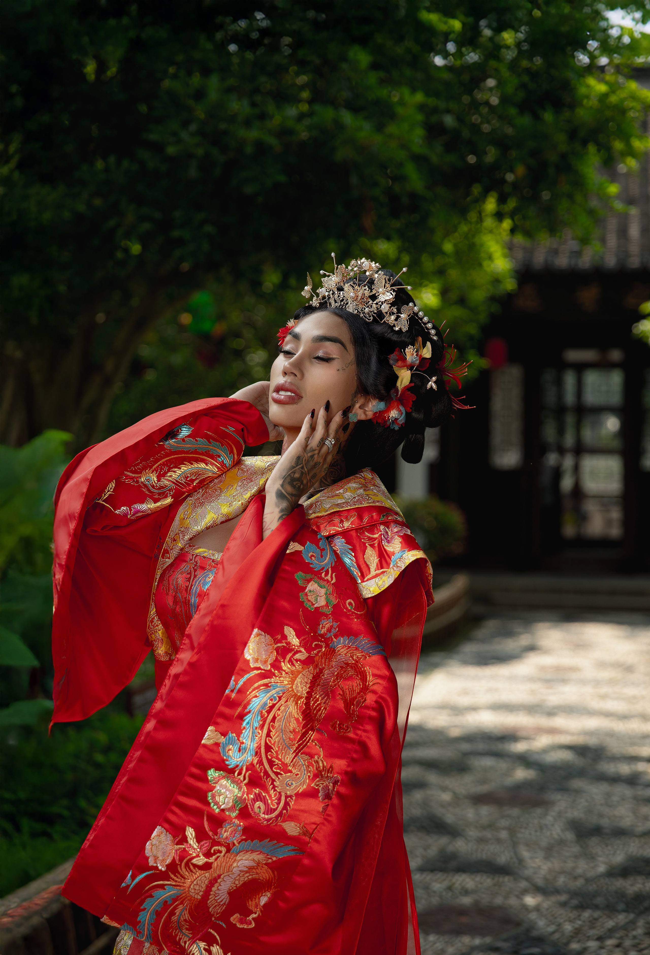 фотосессия в традиционной водной деревне - китайской Венеции - Чжуцзяцзяо