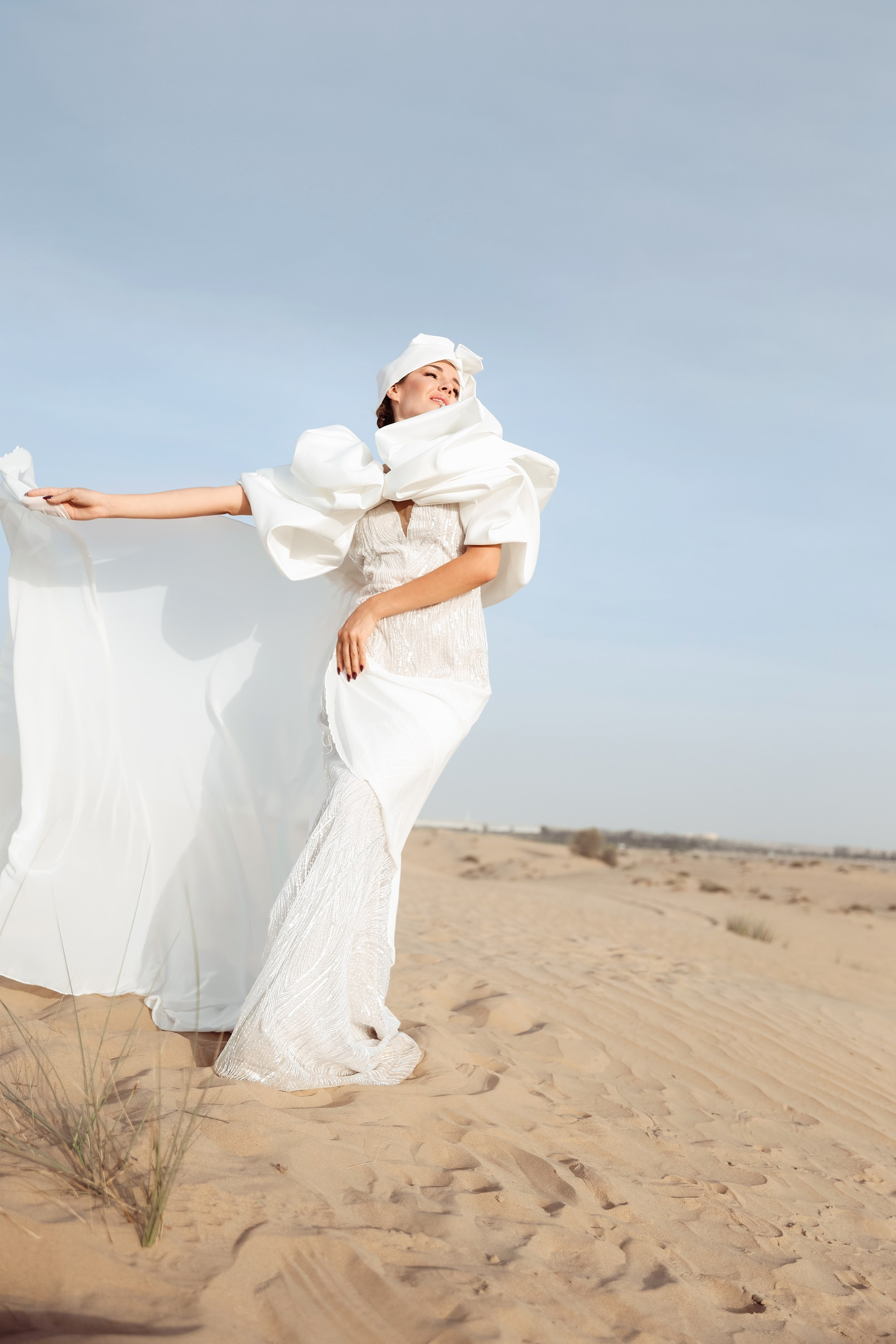 Bride's portrait. Dubai, United Arab Emirates