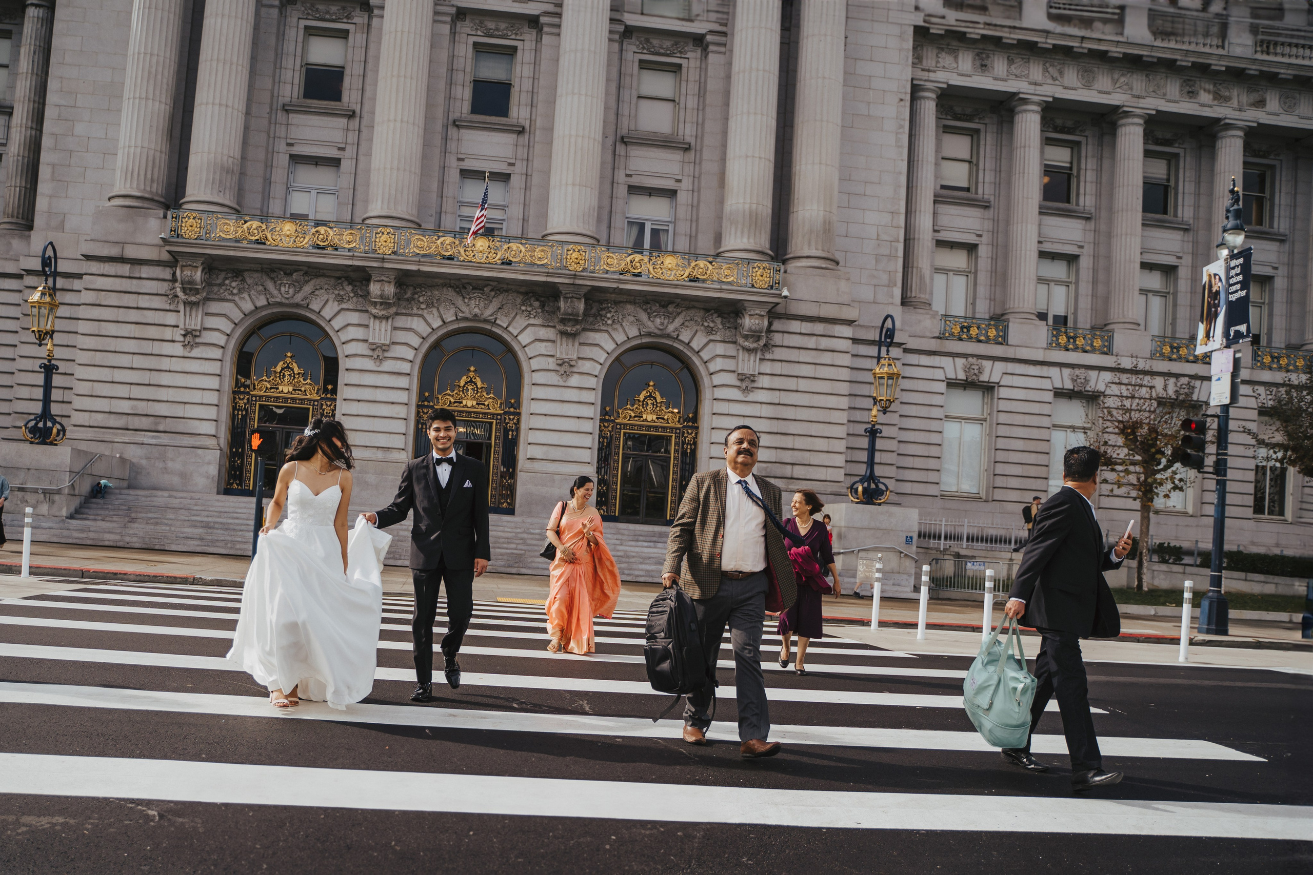 Sity Hall. Wedding family photographer and videographer California San Francisco Bay Area