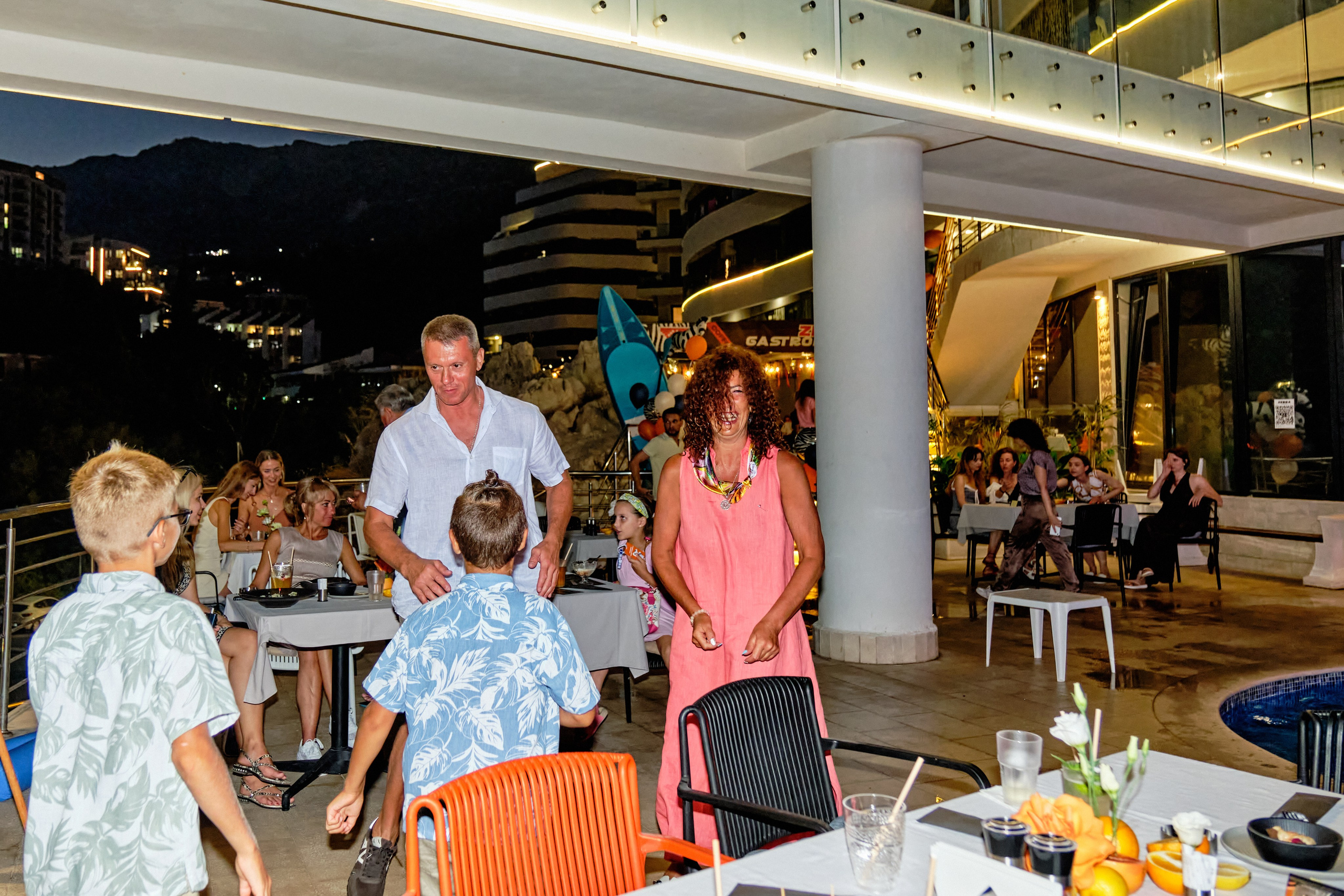 Photo report from the Zebra Restaurant’s birthday celebration. Becici, Montenegro. Photographer, photo artist Alena Novgorodtseva