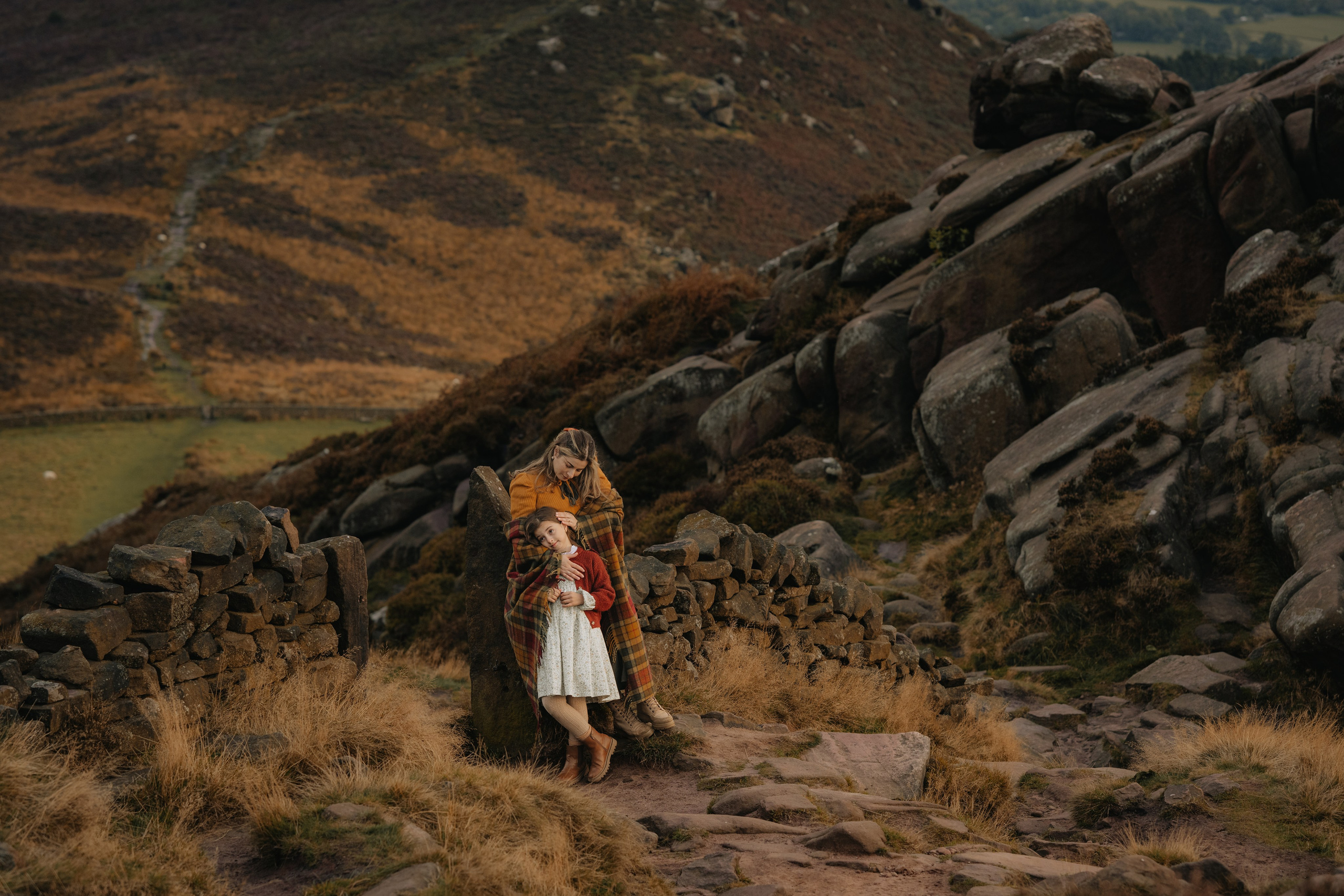 Mommy and me, Peak District. Tania Gandrabur, photographer in West Midlands, England