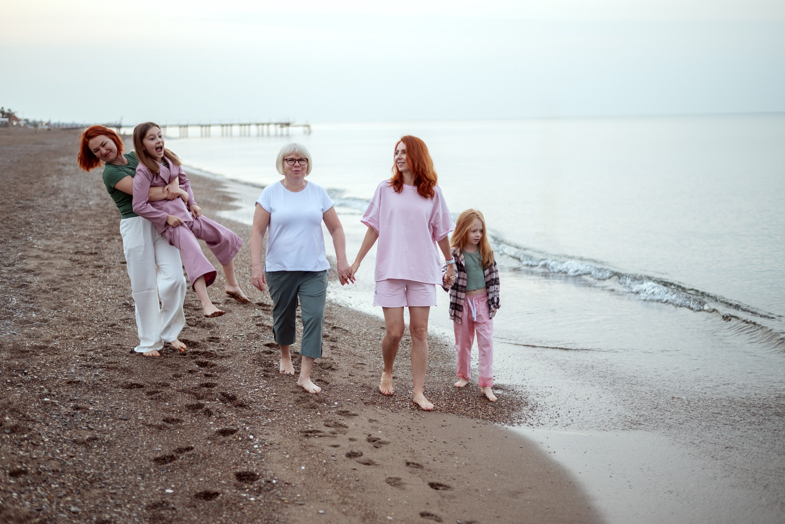 Семейная фотосессия на море. Фотограф Анталия, Кемер, Белек, Сиде Дарья Кая