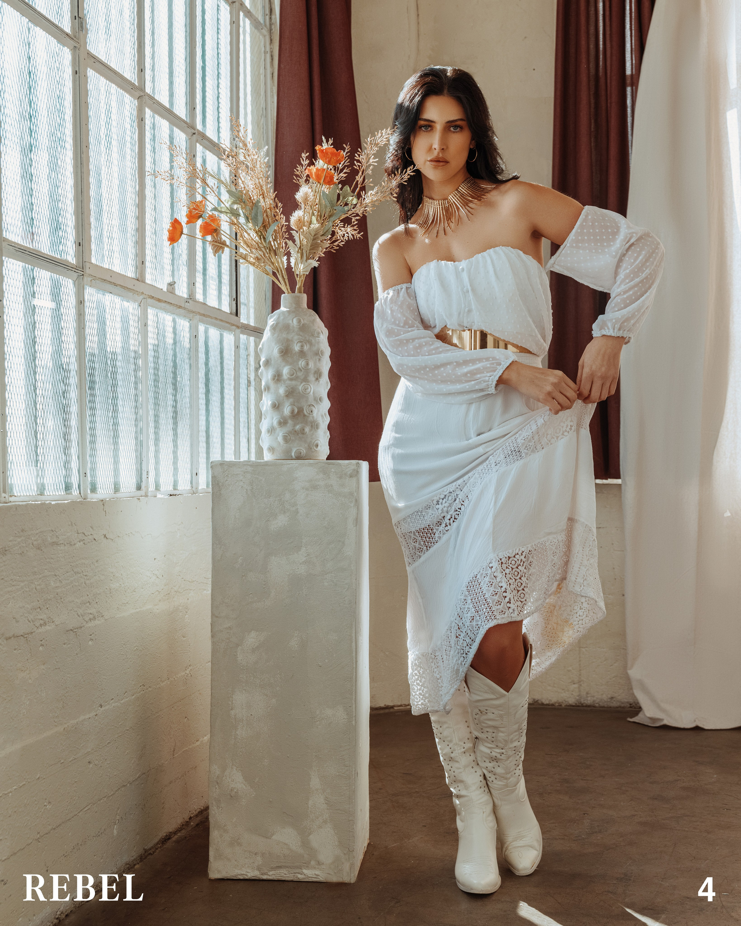 Skin-perfecting retouch on photo published in beauty magazine