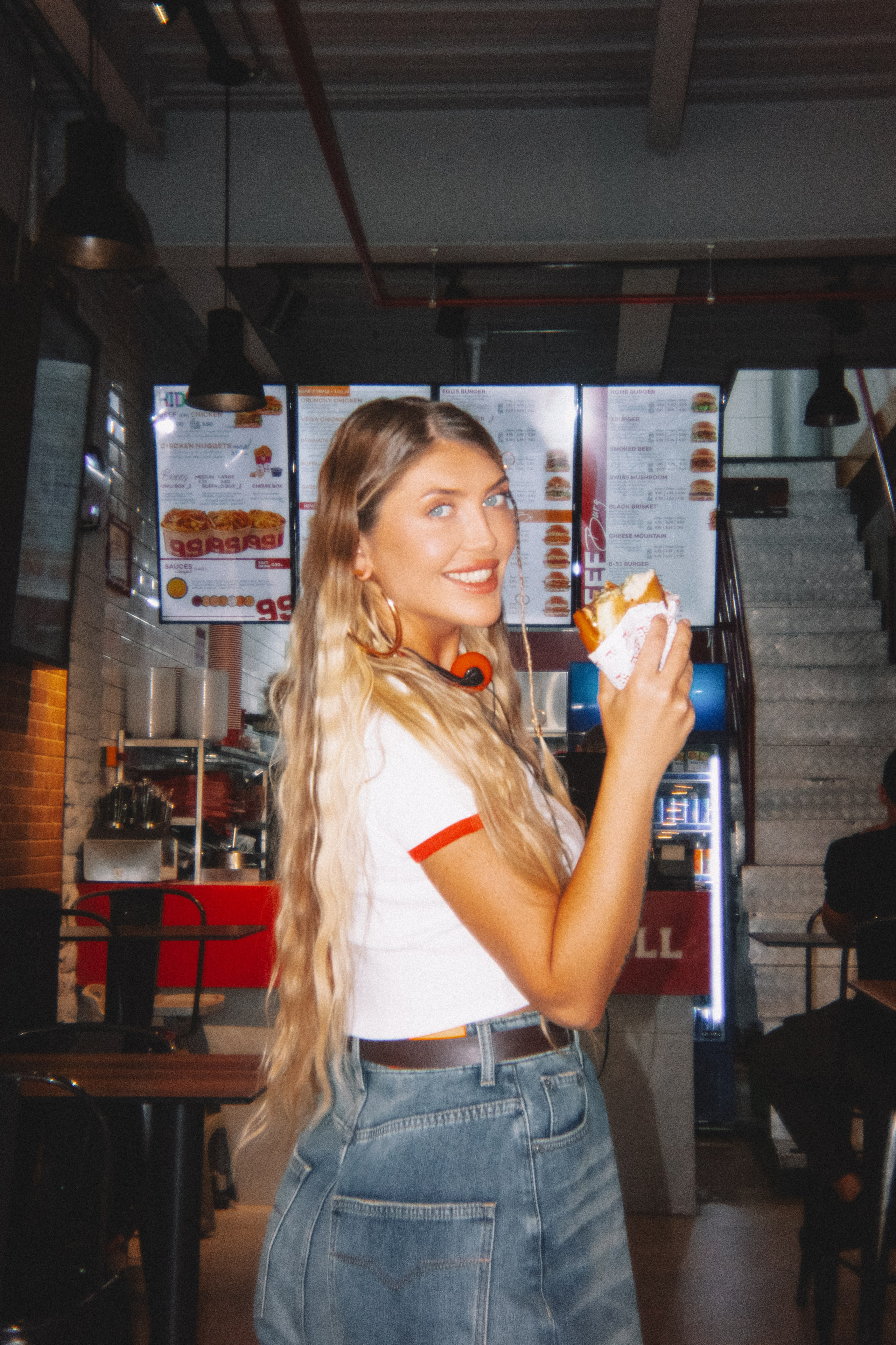 Vika — 2000s Burger Vibes. Veronika Basova | Photographer | Cinematic & Magazine | Amman, Jordan