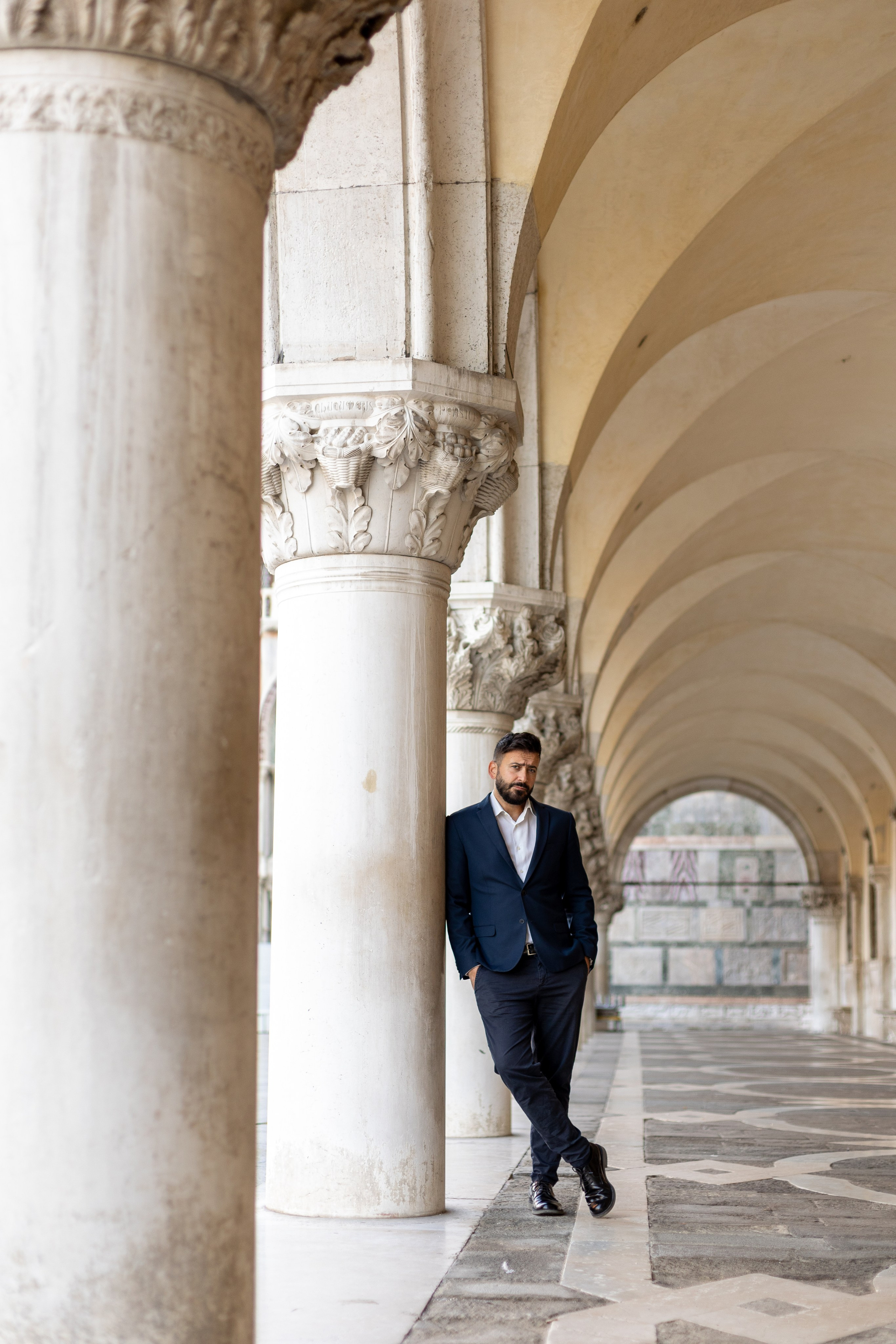 Margo and Vincenzo at dawn in Venice