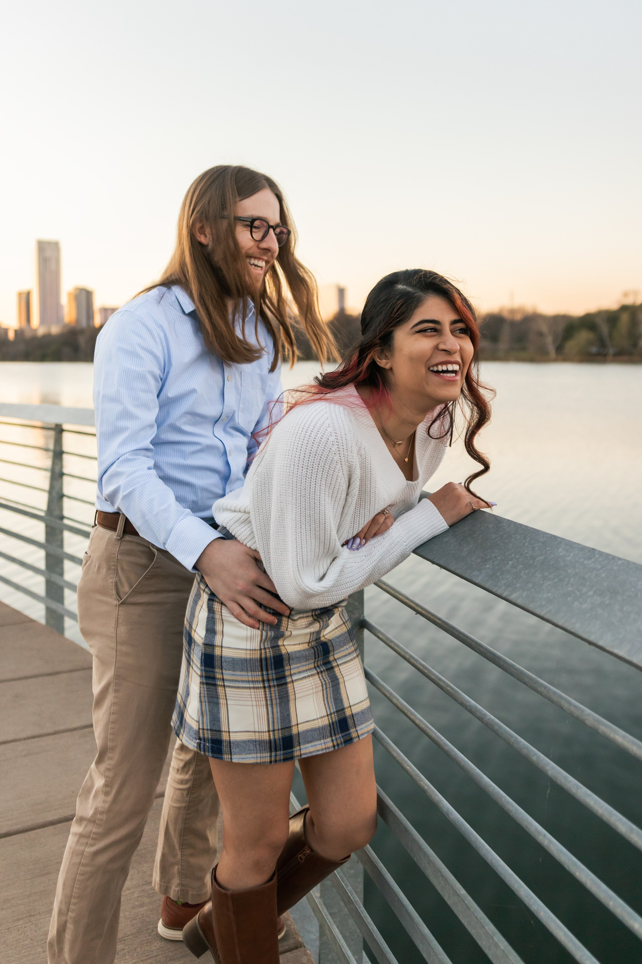 Riley and Maria’s engagement photoshoot at Red Bud Isle