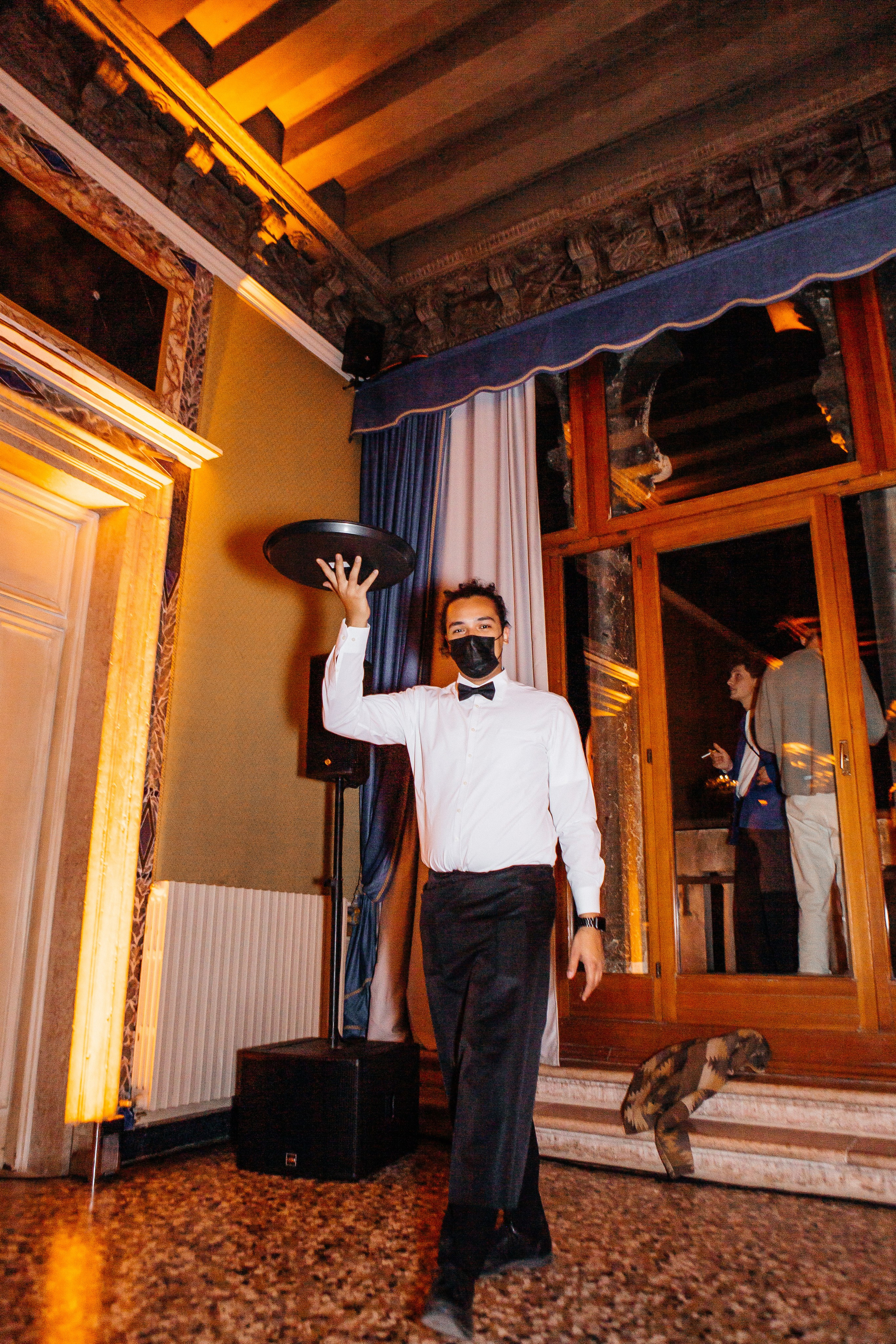 The wonderful party in the ancient palazzo of Venice