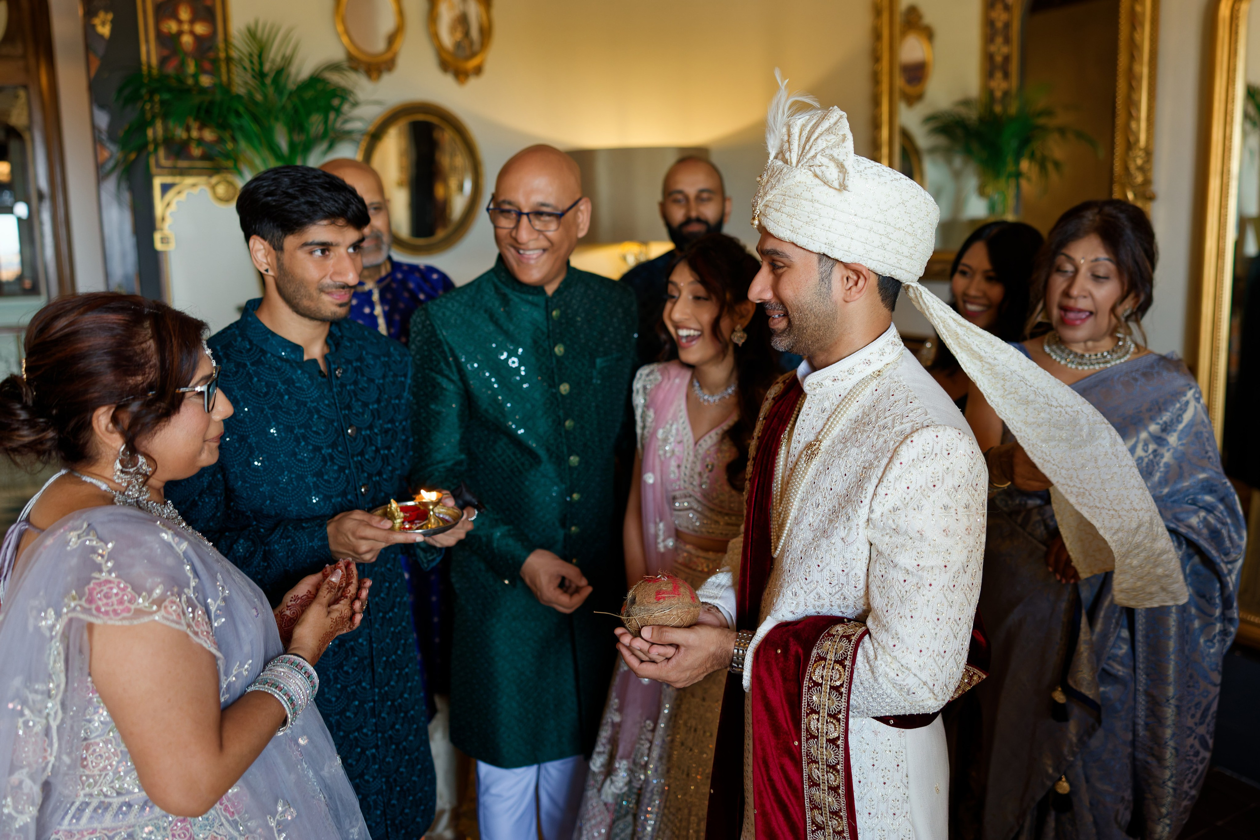 Indian wedding at Gran Villa Rosa, Barcelona
