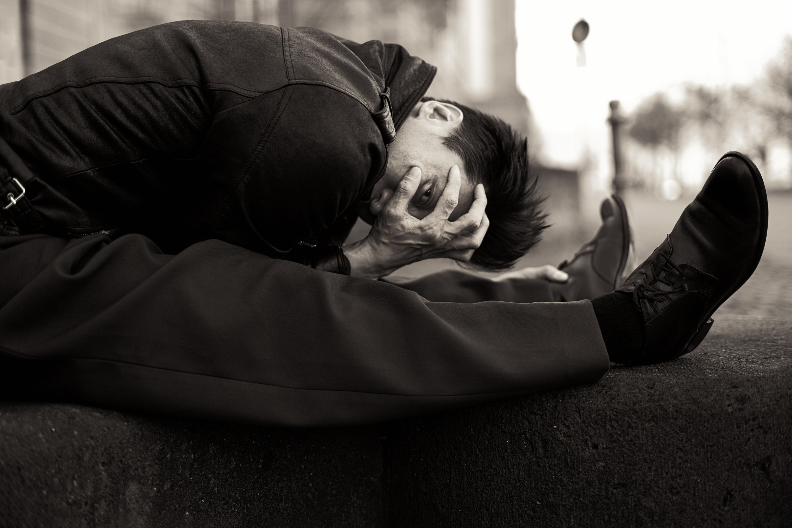 Street portrait. Behnam Khorramshahi, a portrait and fashion photographer in Cologne, Germany