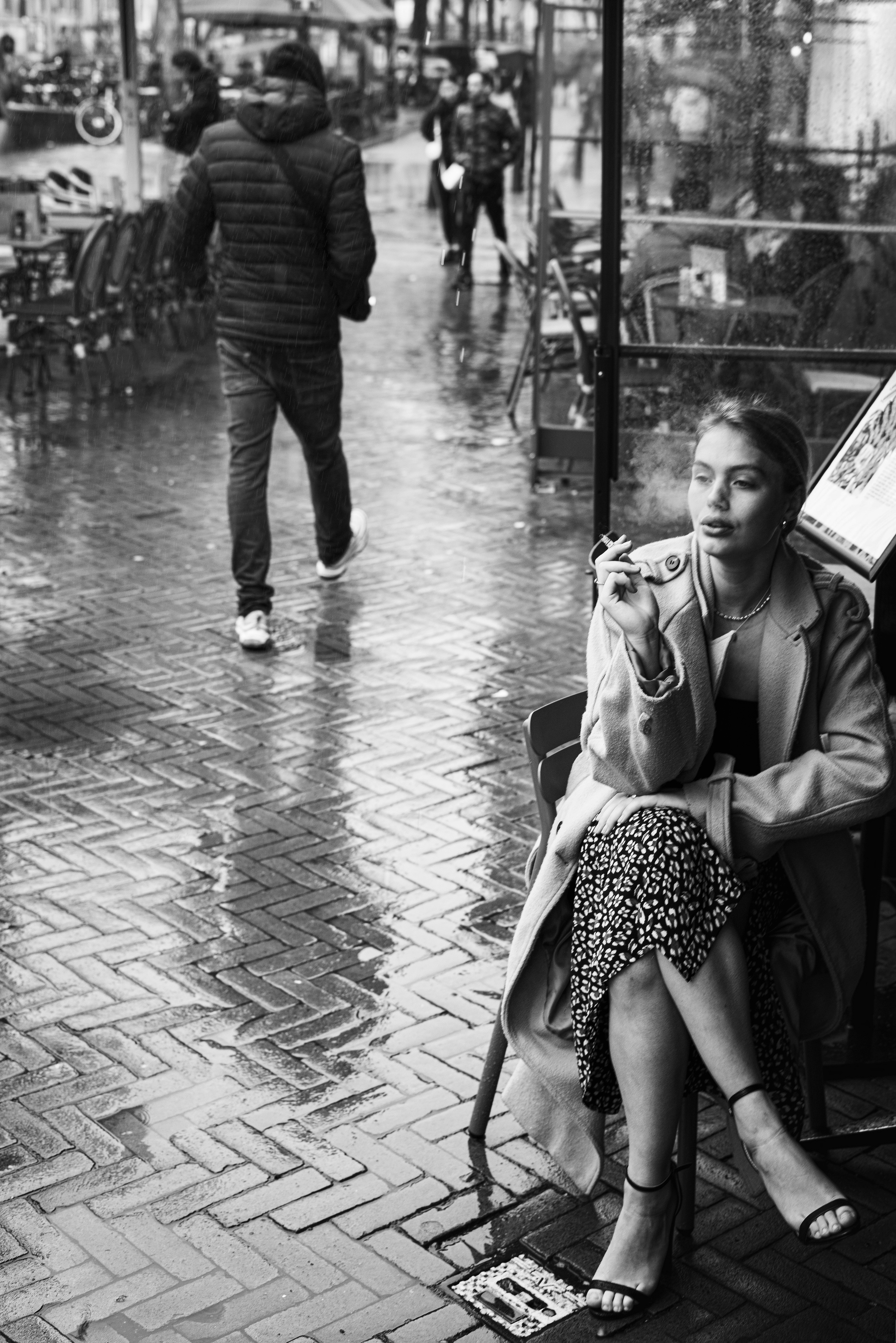 Street portrait. Behnam Khorramshahi, a portrait and fashion photographer in Cologne, Germany