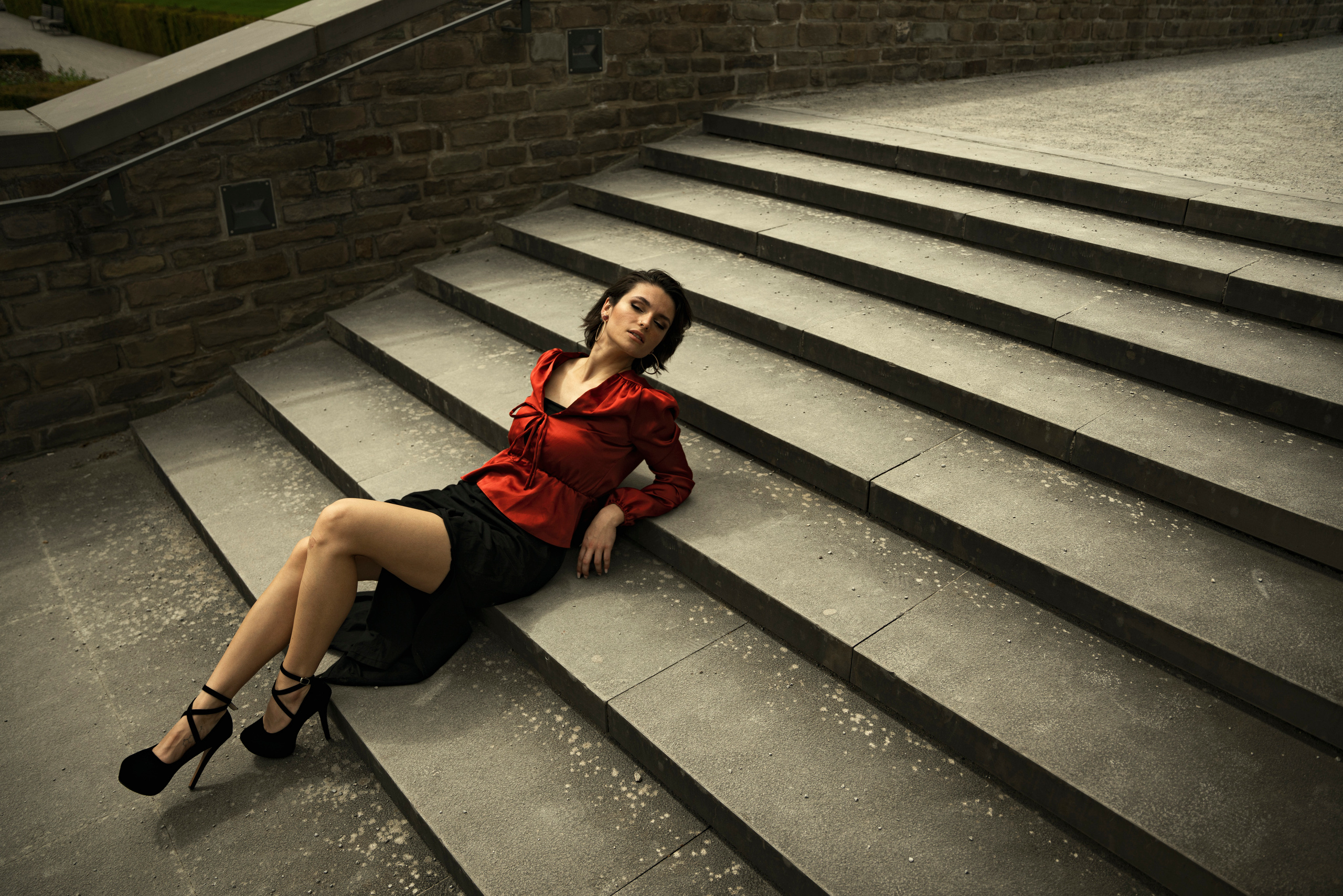 Street portrait. Behnam Khorramshahi, a portrait and fashion photographer in Cologne, Germany