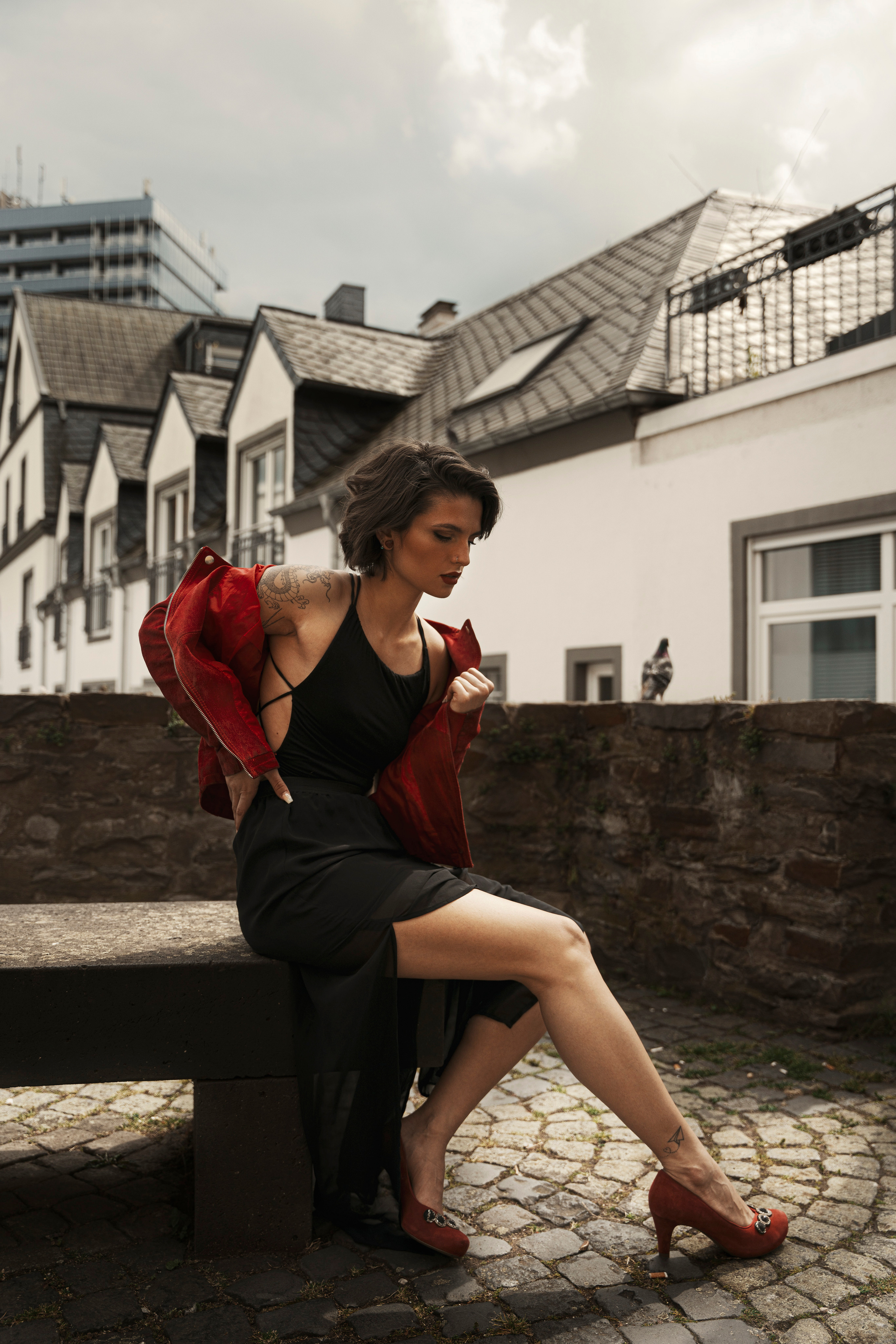 Street portrait. Behnam Khorramshahi, a portrait and fashion photographer in Cologne, Germany