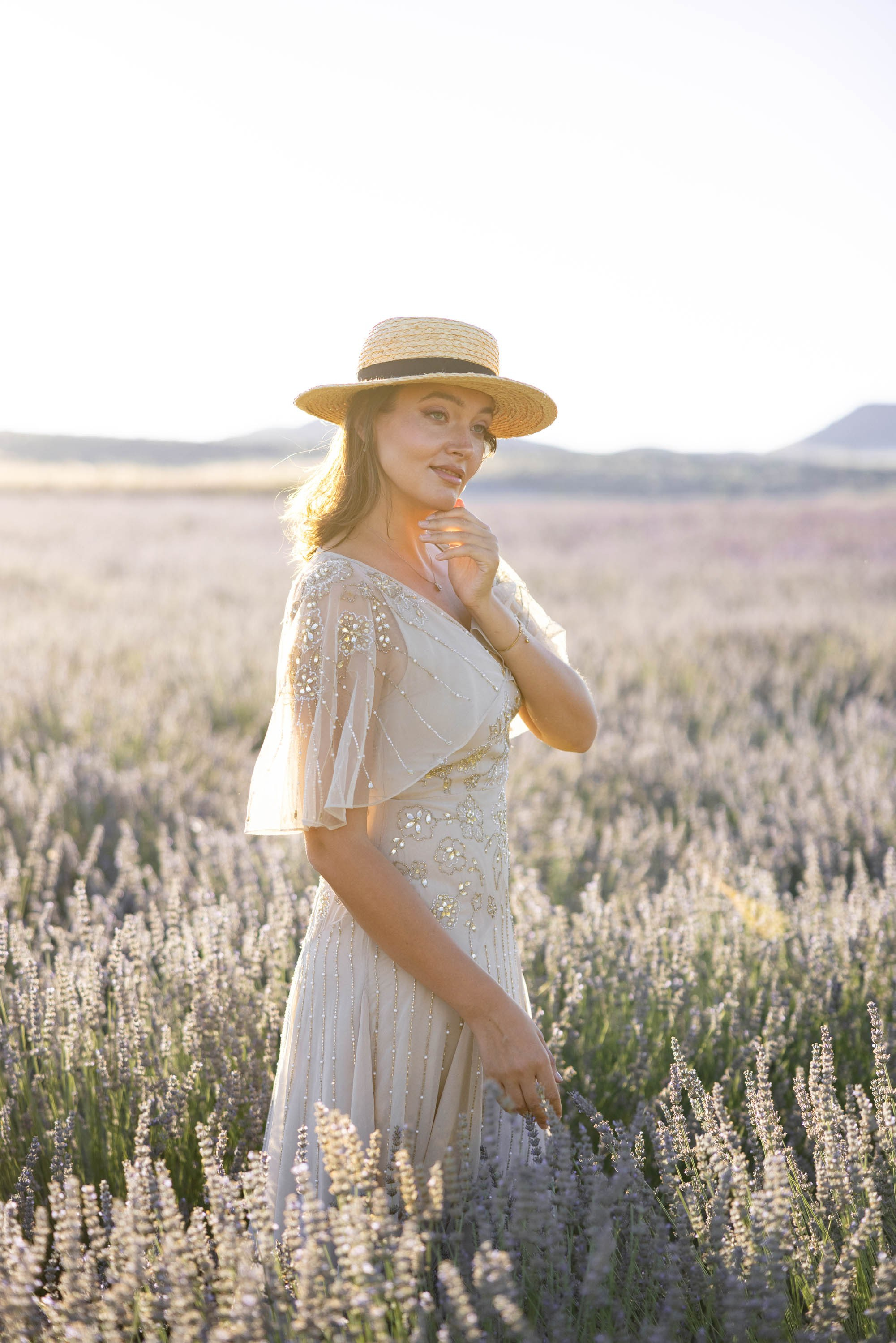 Photo session in lavender field. Julia Ganch I Fashion Wedding Photography I Cappadocia Turkey