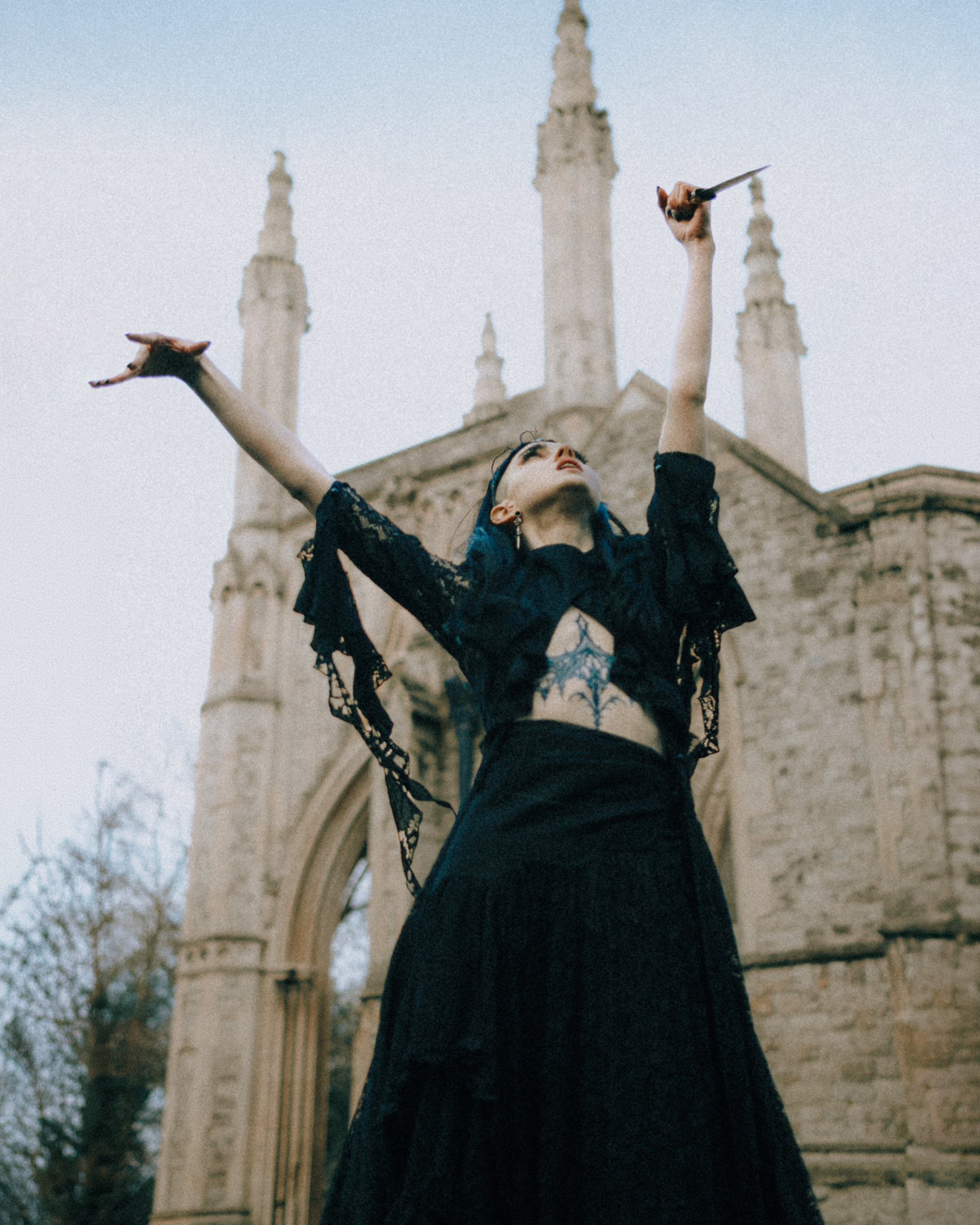 Gothic cemetery photoshoot. Moth & Moss Photography