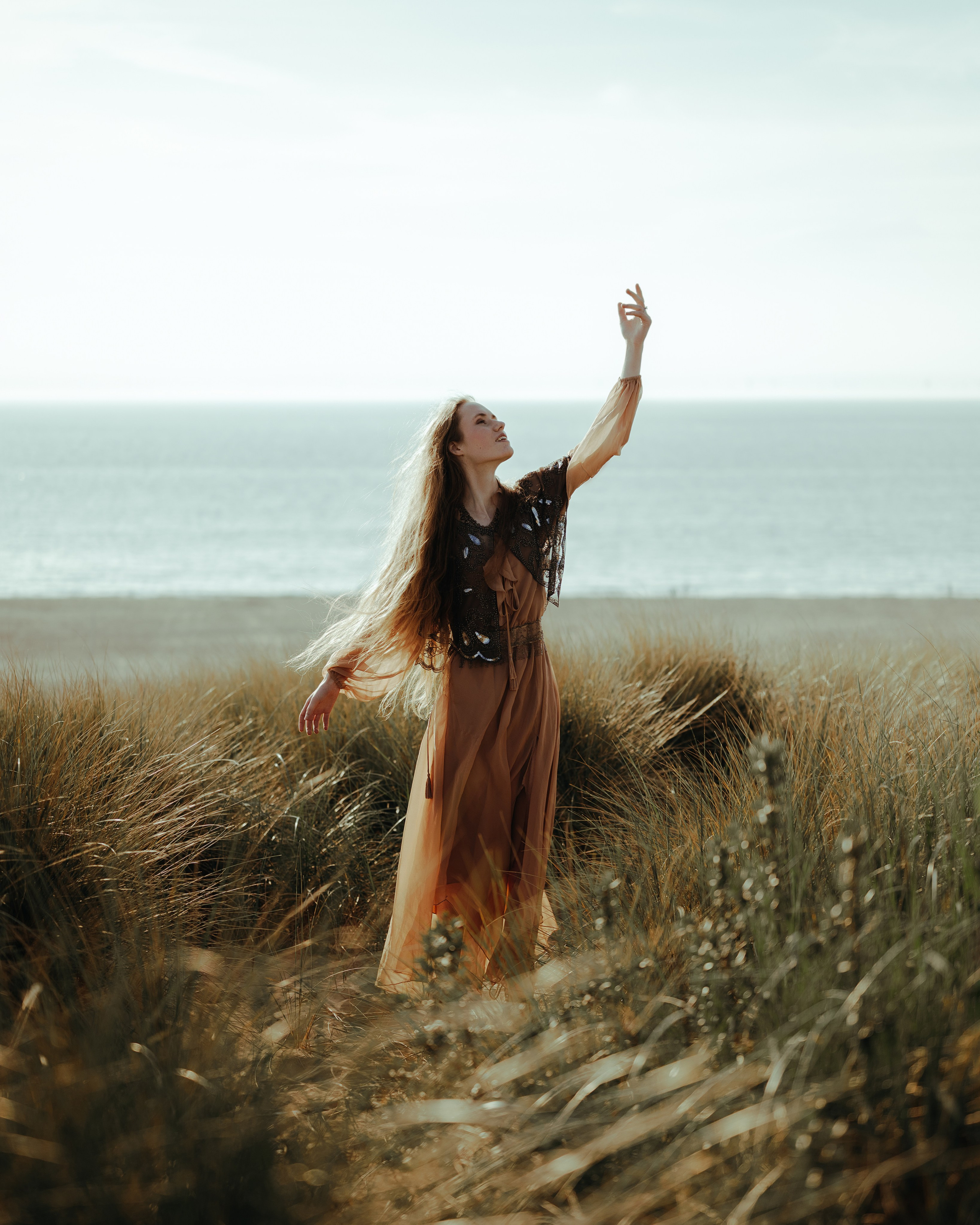 Sunset on the Beach in the Dunes, Leiden. Moth & Moss Photography