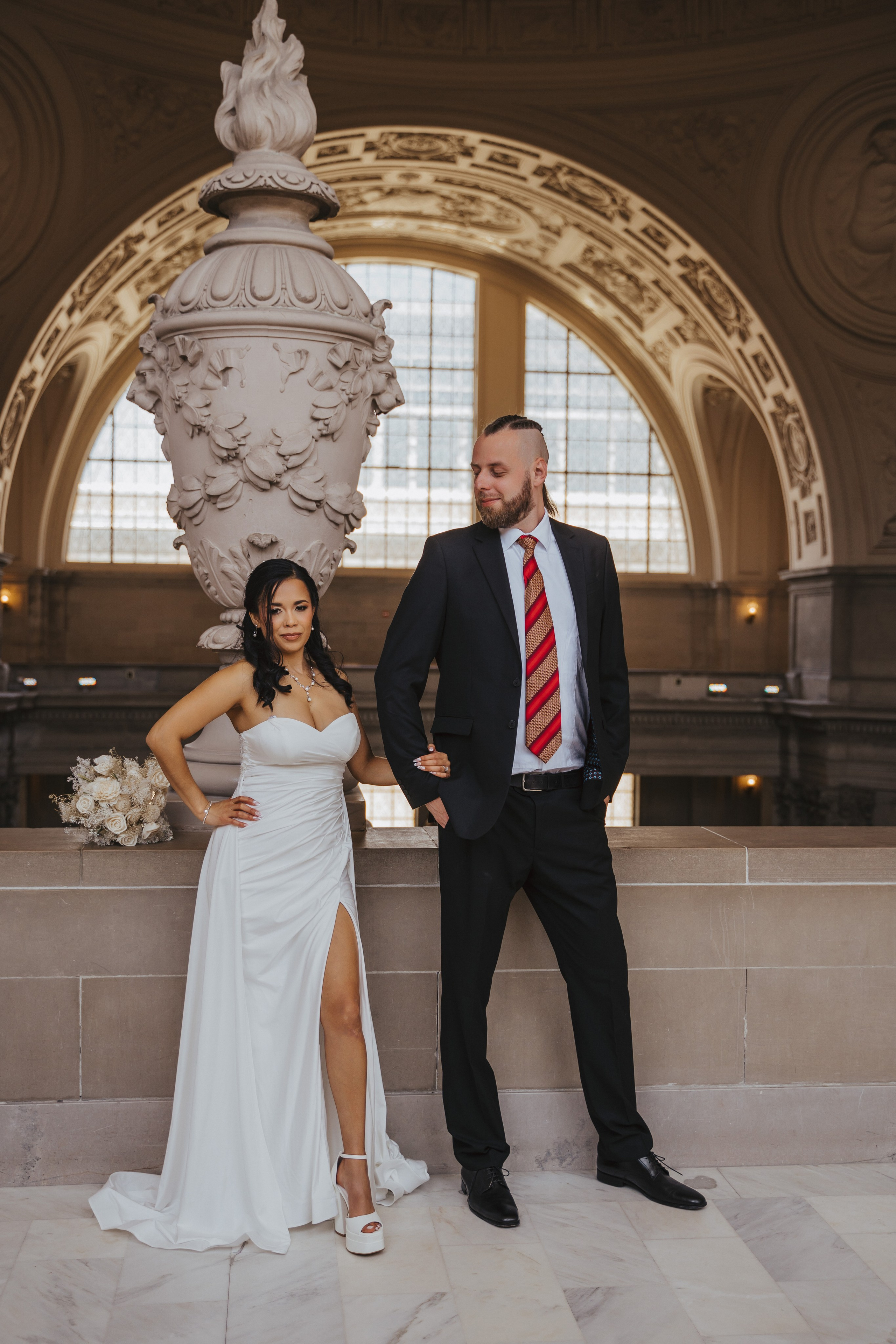 City Hall. Wedding family photographer and videographer California San Francisco Bay Area
