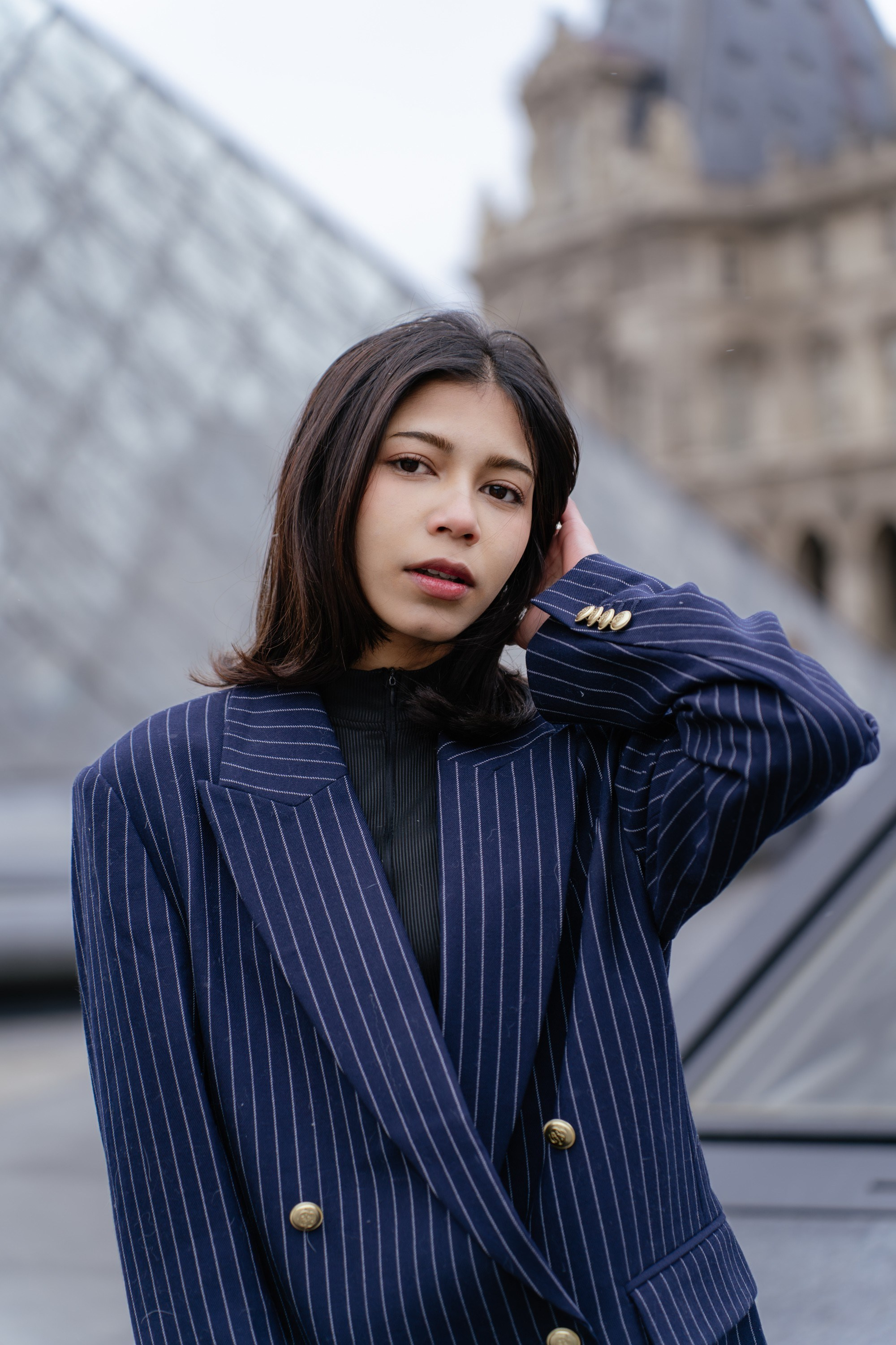 Solo Portrait Session: Louvre & Eiffel Tower. Paris Photographer & Videographer