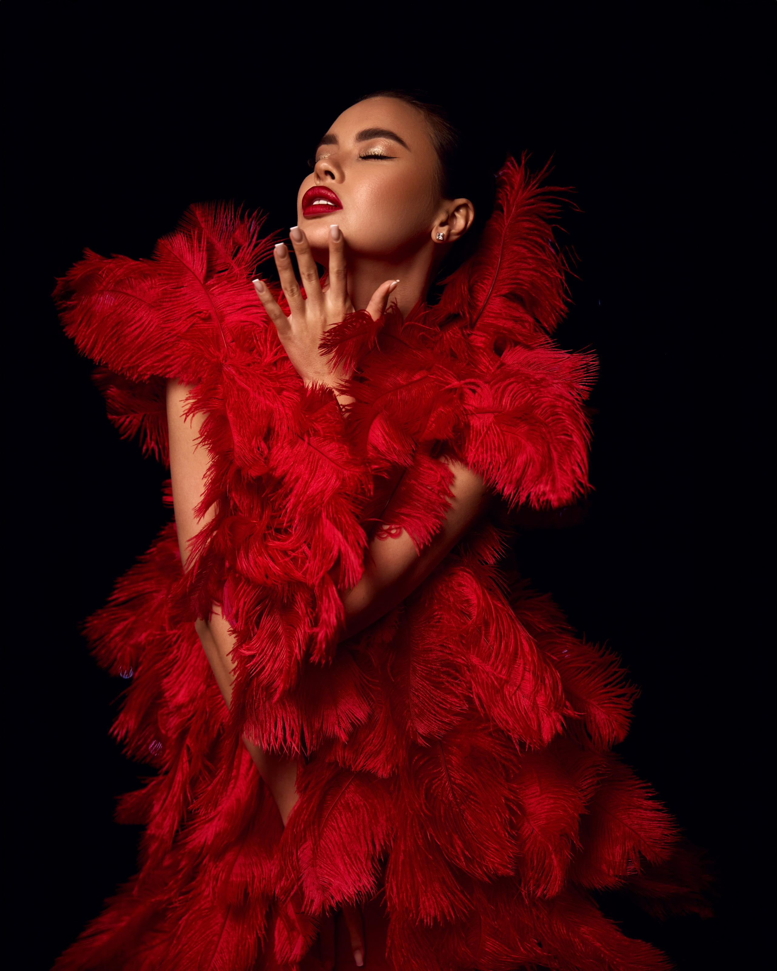 Studio-Shooting. Portraitfotografin Natalia Calcagnile