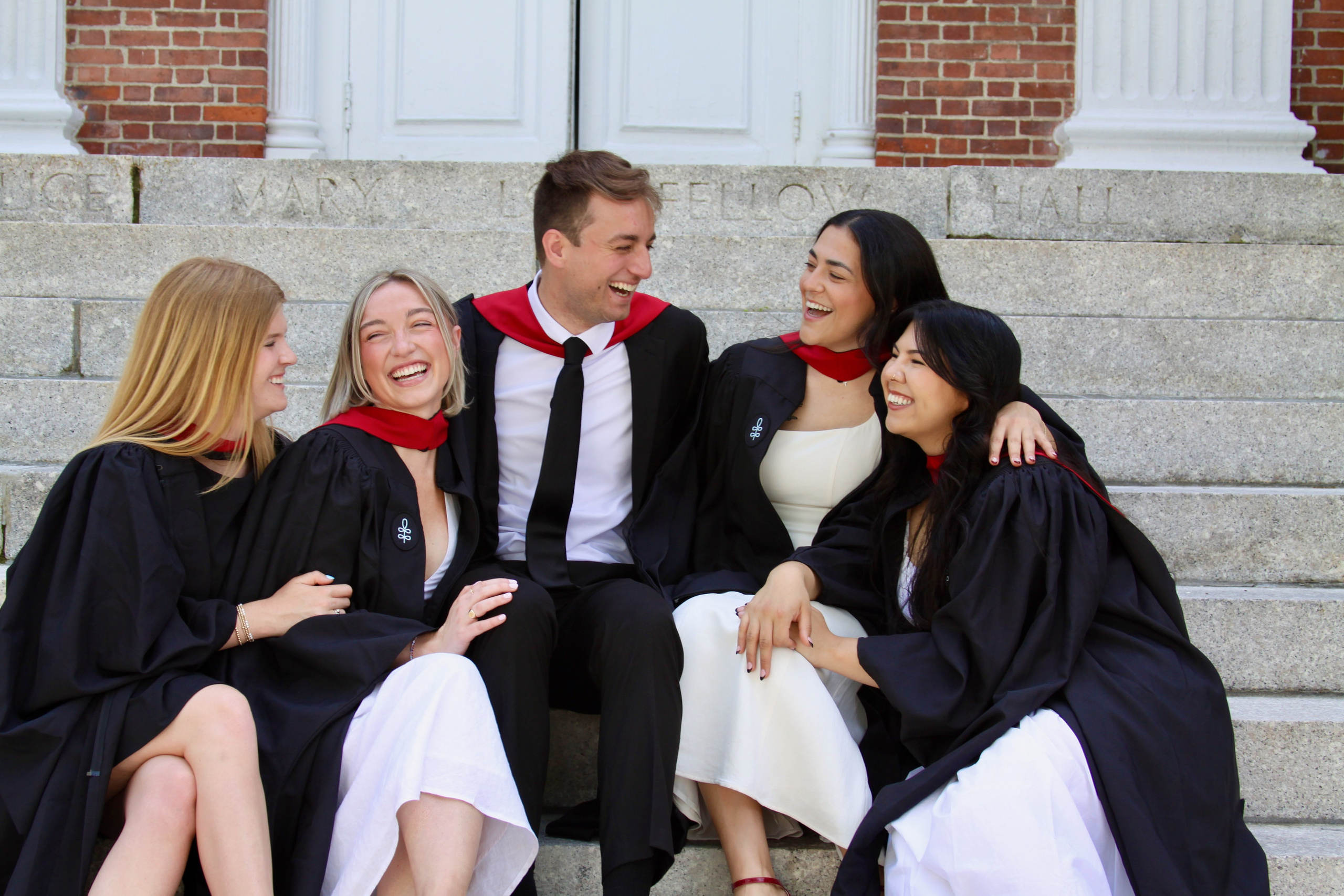 Masters graduation with Talia (group shoot). Kelly Sang, graduation and portrait photographer in Boston