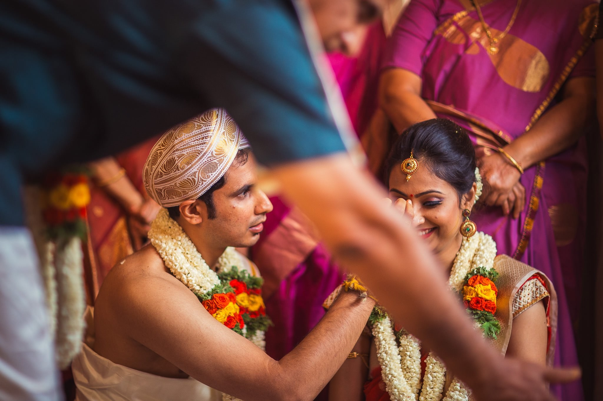 Traditional Kannada Brahmin Temple wedding, JP nagar, Bangalore