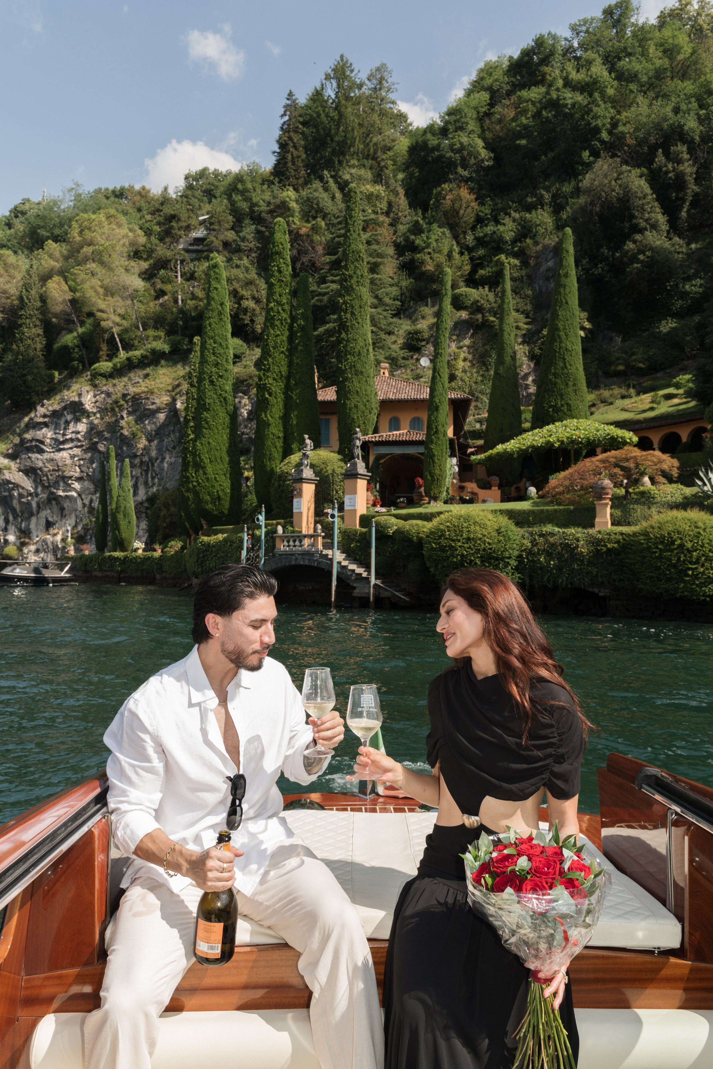 Emotional Boat Proposal in Tremezzo. Lake Como Proposal Photographer | Surprise Proposals & Engagements