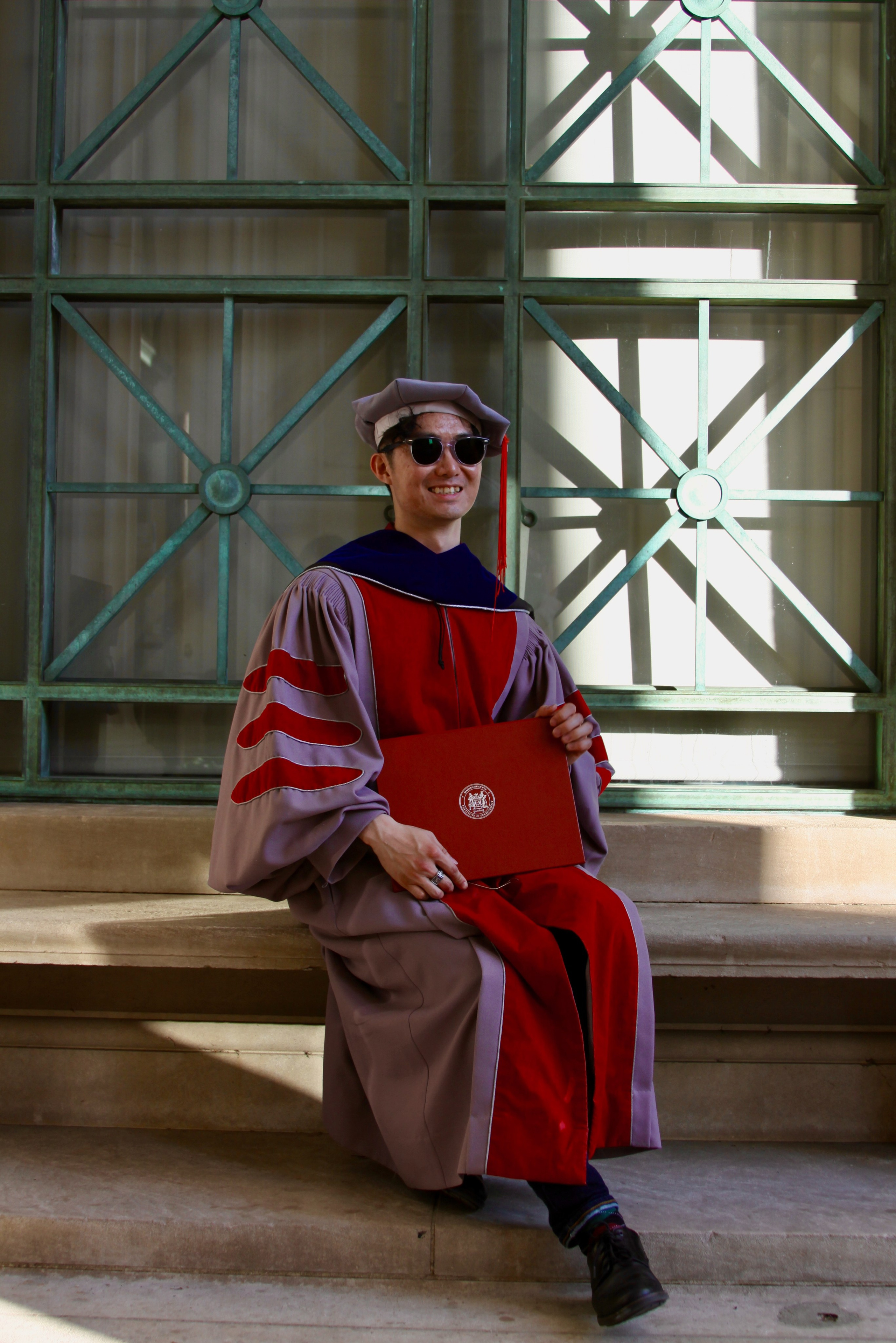 PhD graduation with Elton. Kelly Sang, graduation and portrait photographer in Boston