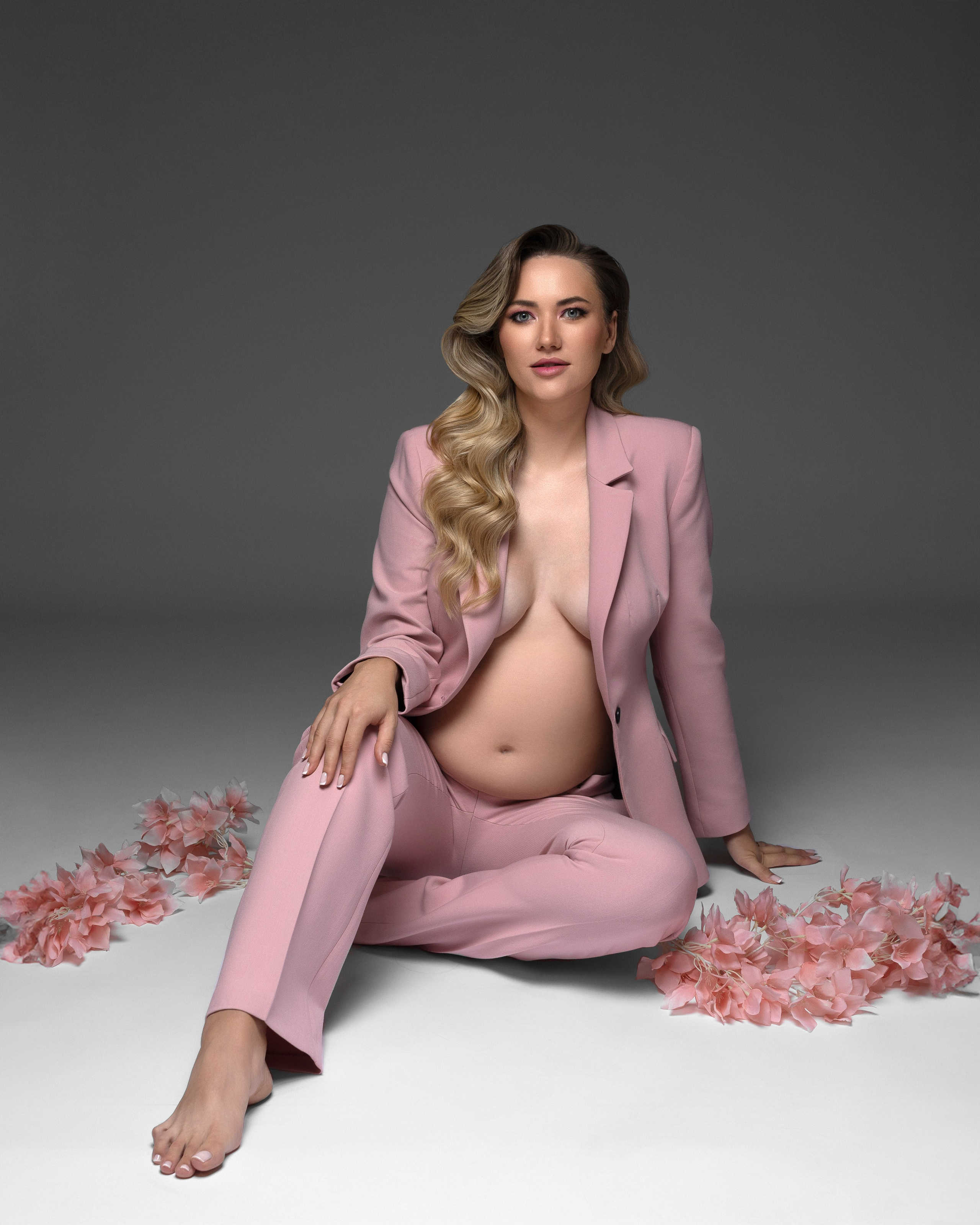 Editorial-inspired makeup and hairstyling for Italian photo shoot