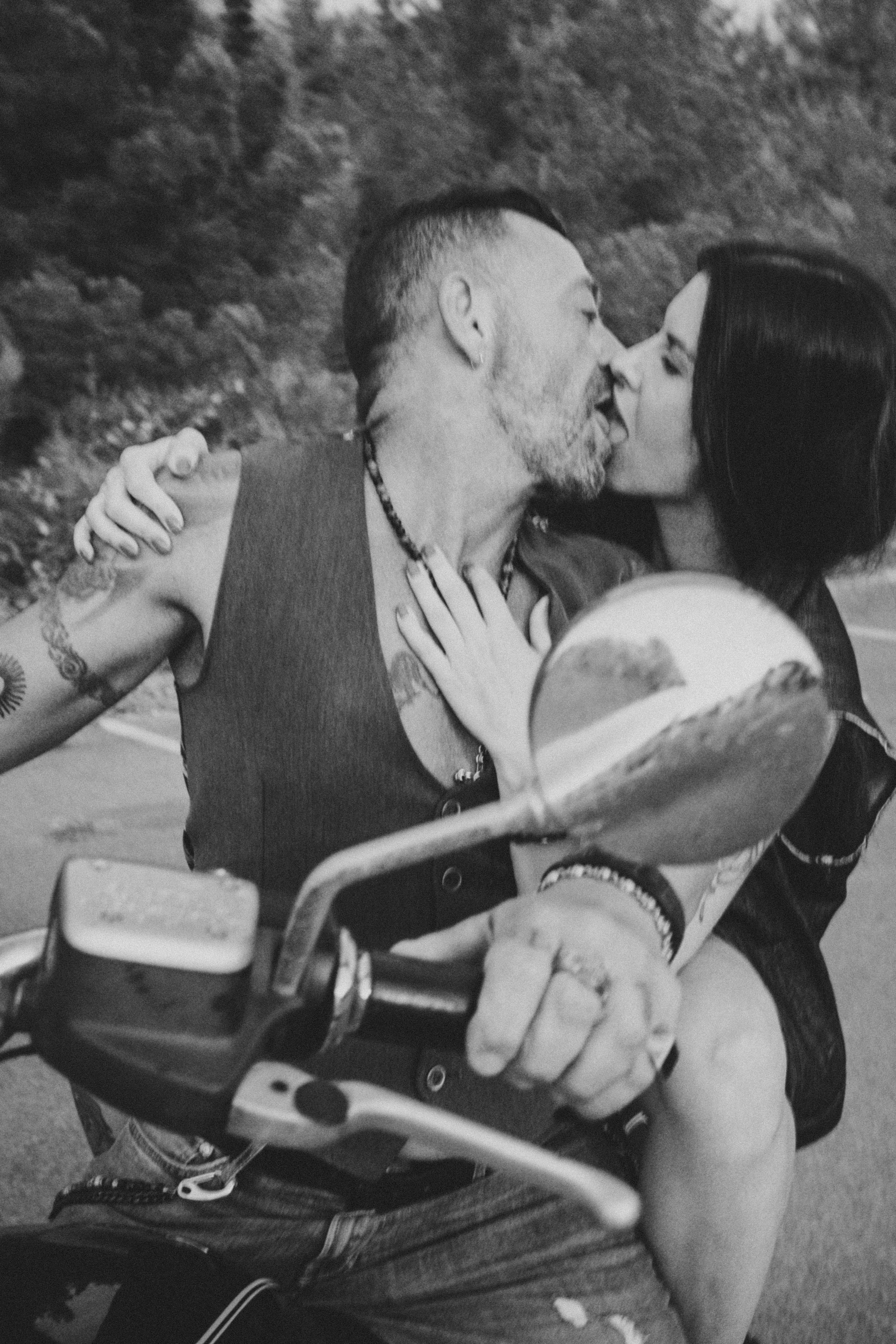 Фотосессия пары на мотоцикле. Профессиональная фотосъемка в Калафелле — Елена Медведева