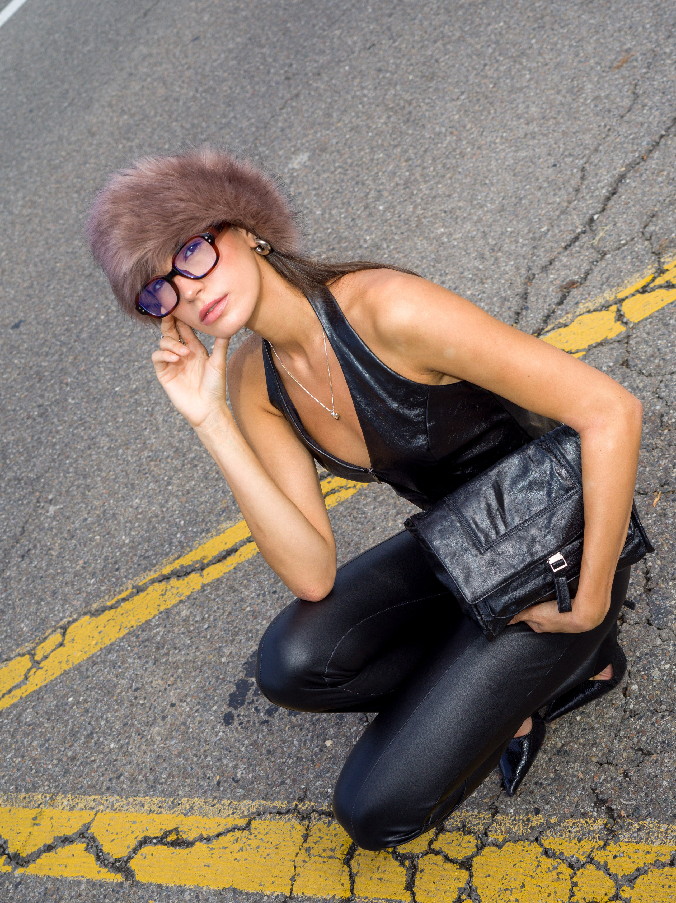 Professional model photos from Milan Fashion Week. Prada