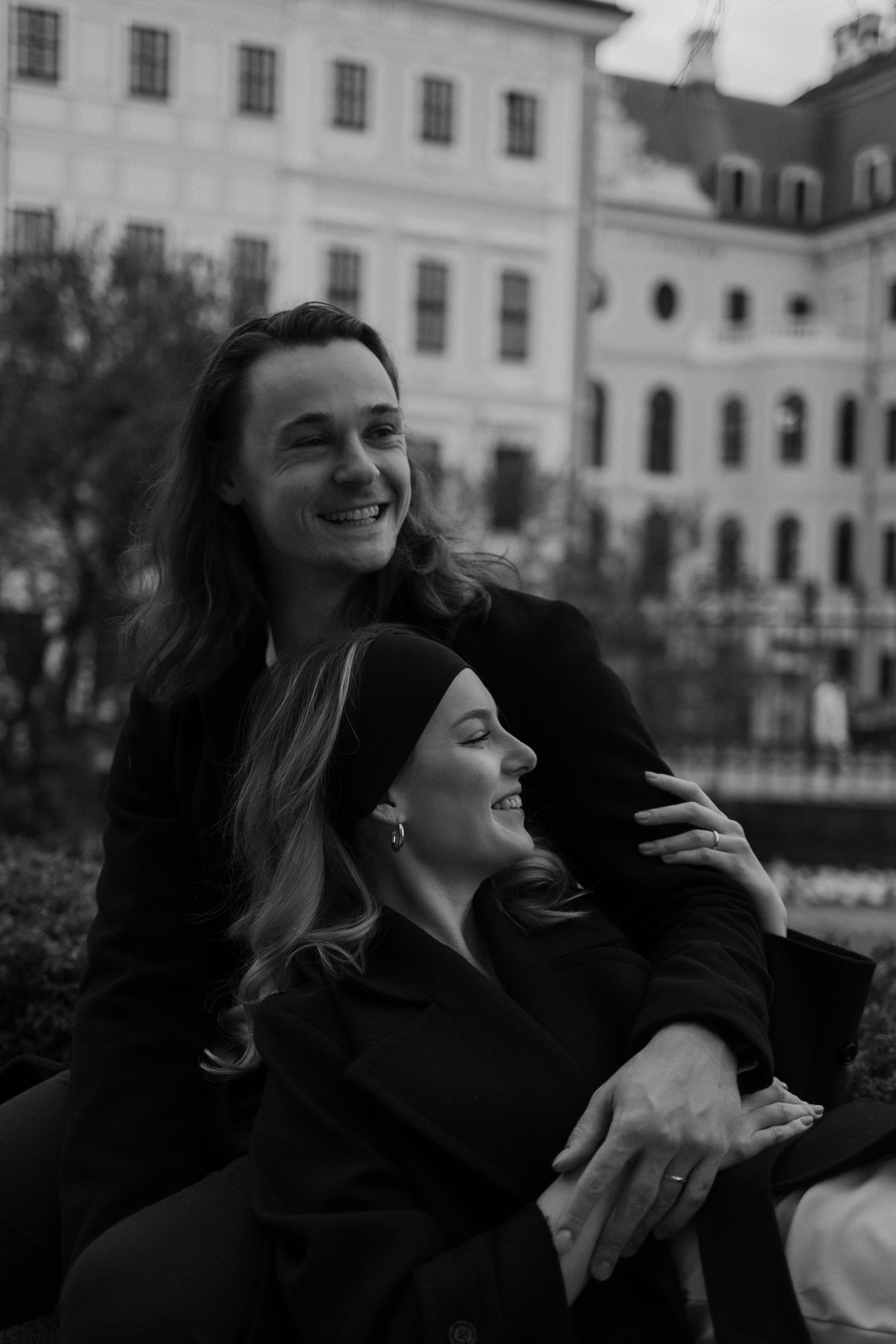 Black&White Love Story in Dresden. Emotional&Cinematic Couple Photography by Kristina Kozheltsova. Kristina Kozheltsova- Soulful Portrait&Lifestyle&Love Story Photographer in Leipzig, Germany