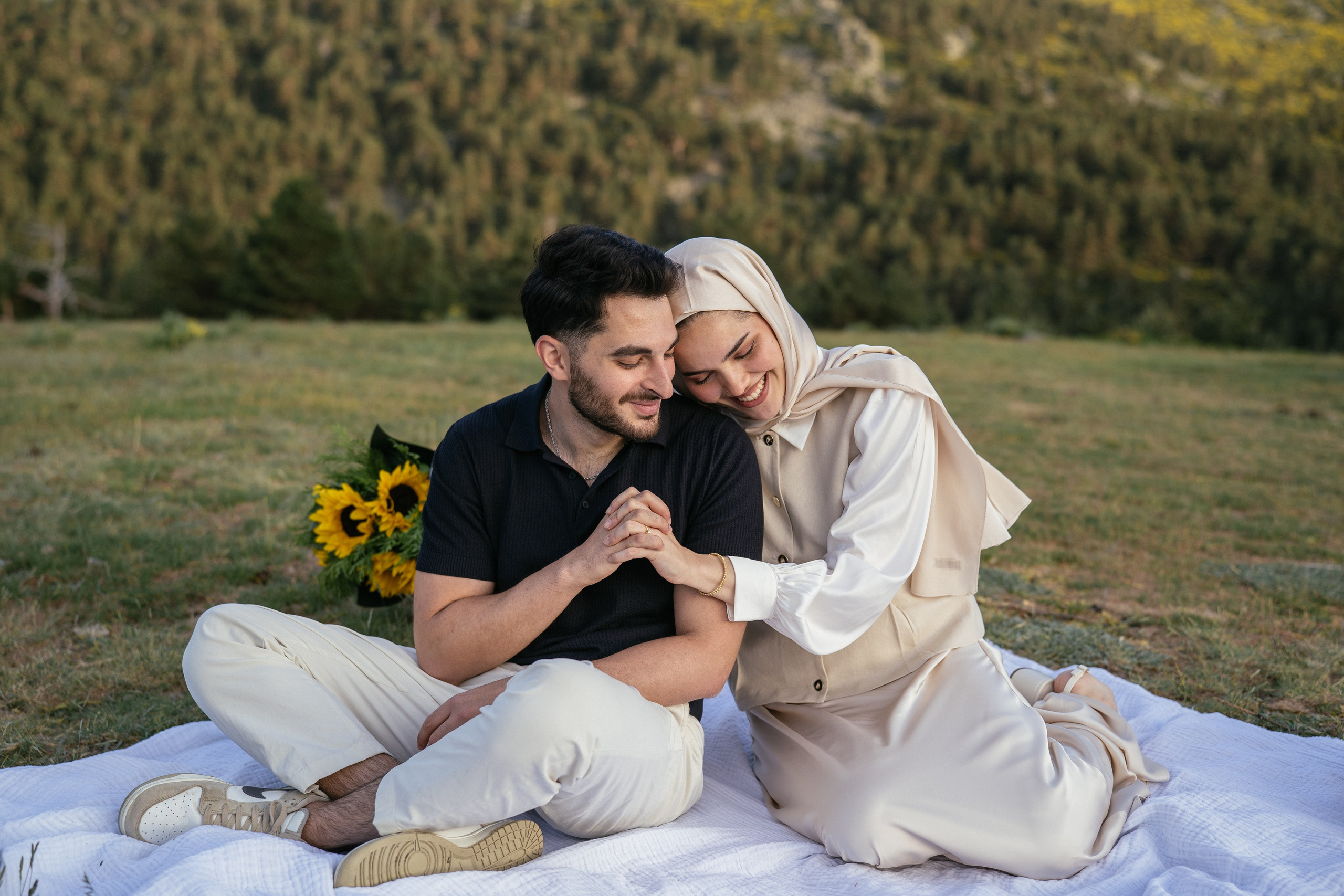 Marrige proposal in the mountains. Фотограф в Мадриде Алена Белянинова