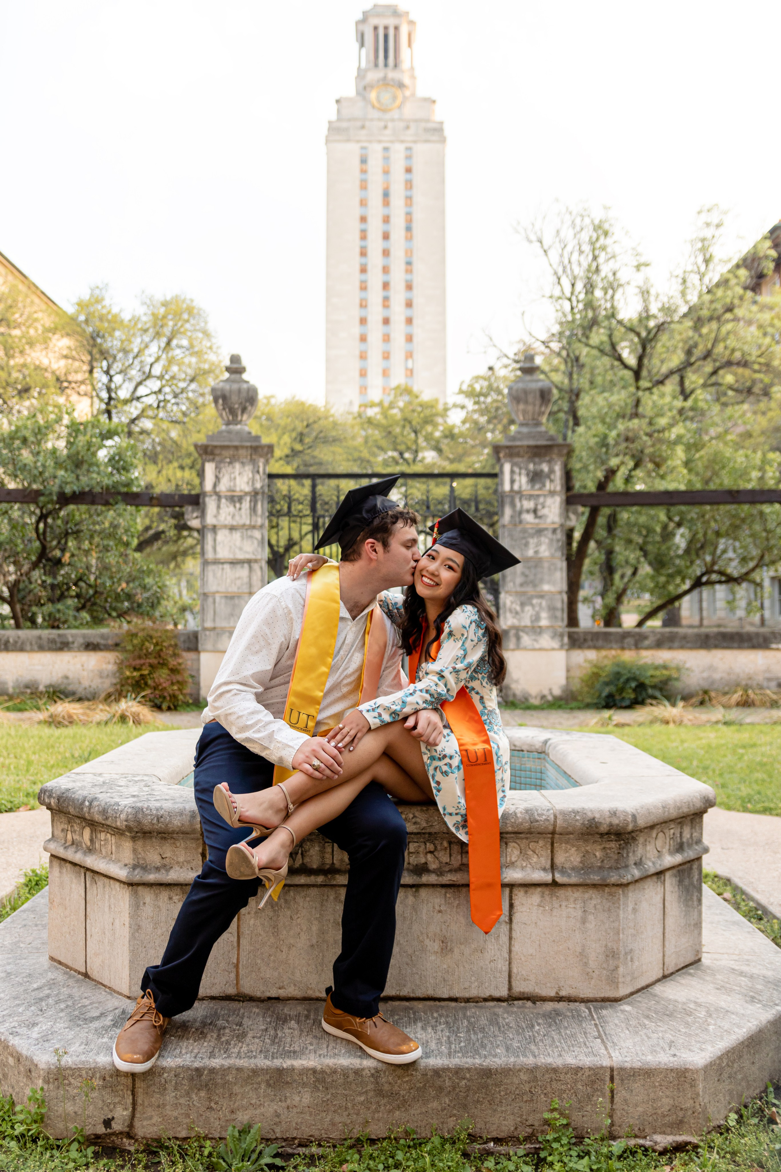 Chanmye’s senior photoshoot at the University of Texas in Austin