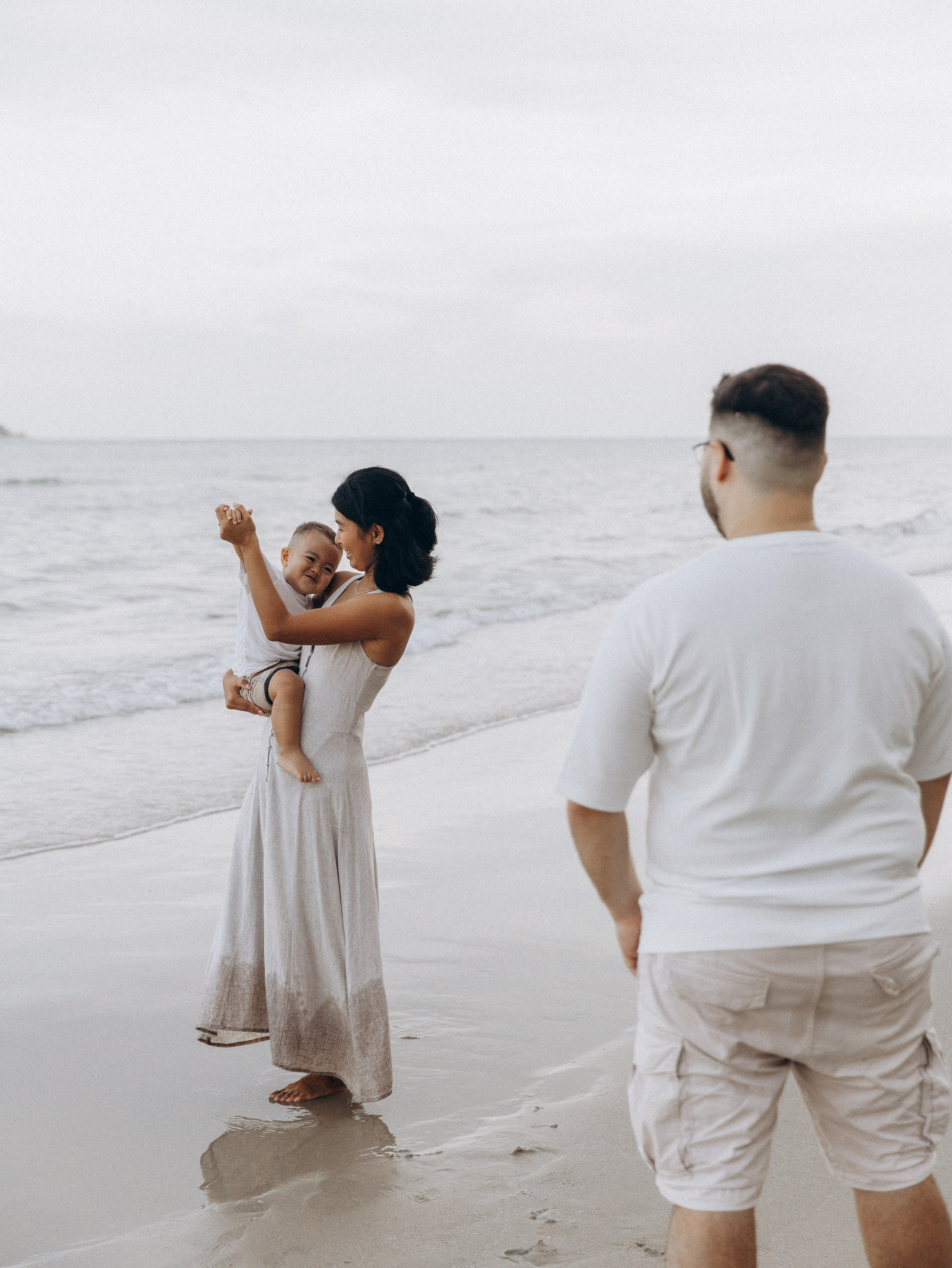 At the beach. Family and wedding photographer in Bangkok, Thailand