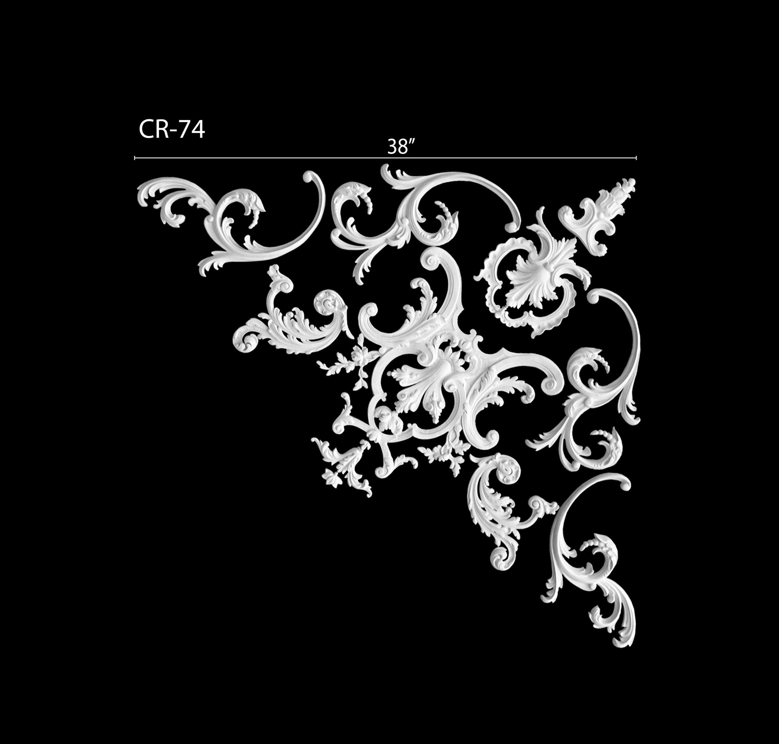 Corners. Plaster molding