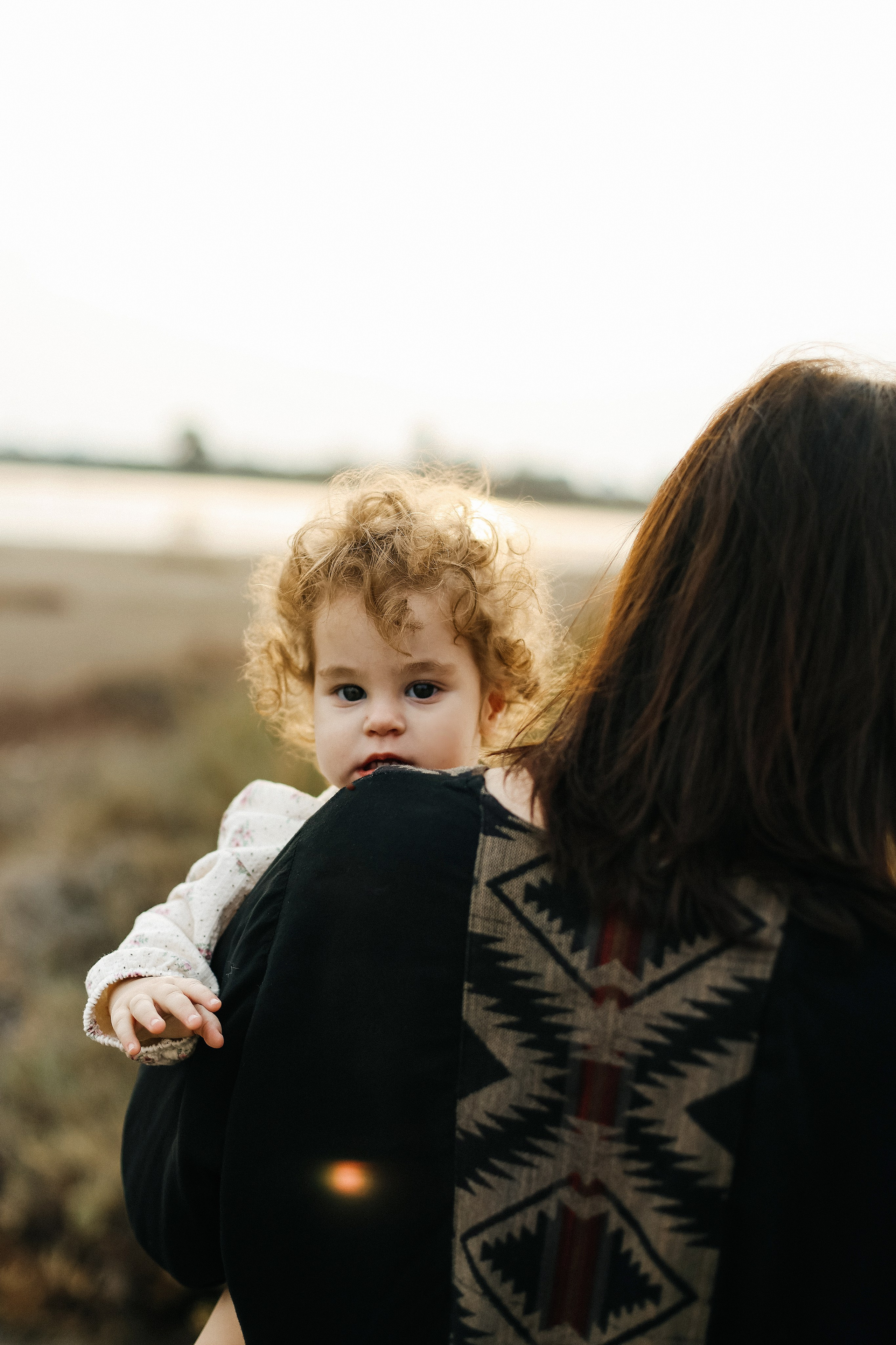 Little curls in Atlit. Family photographer in Israel