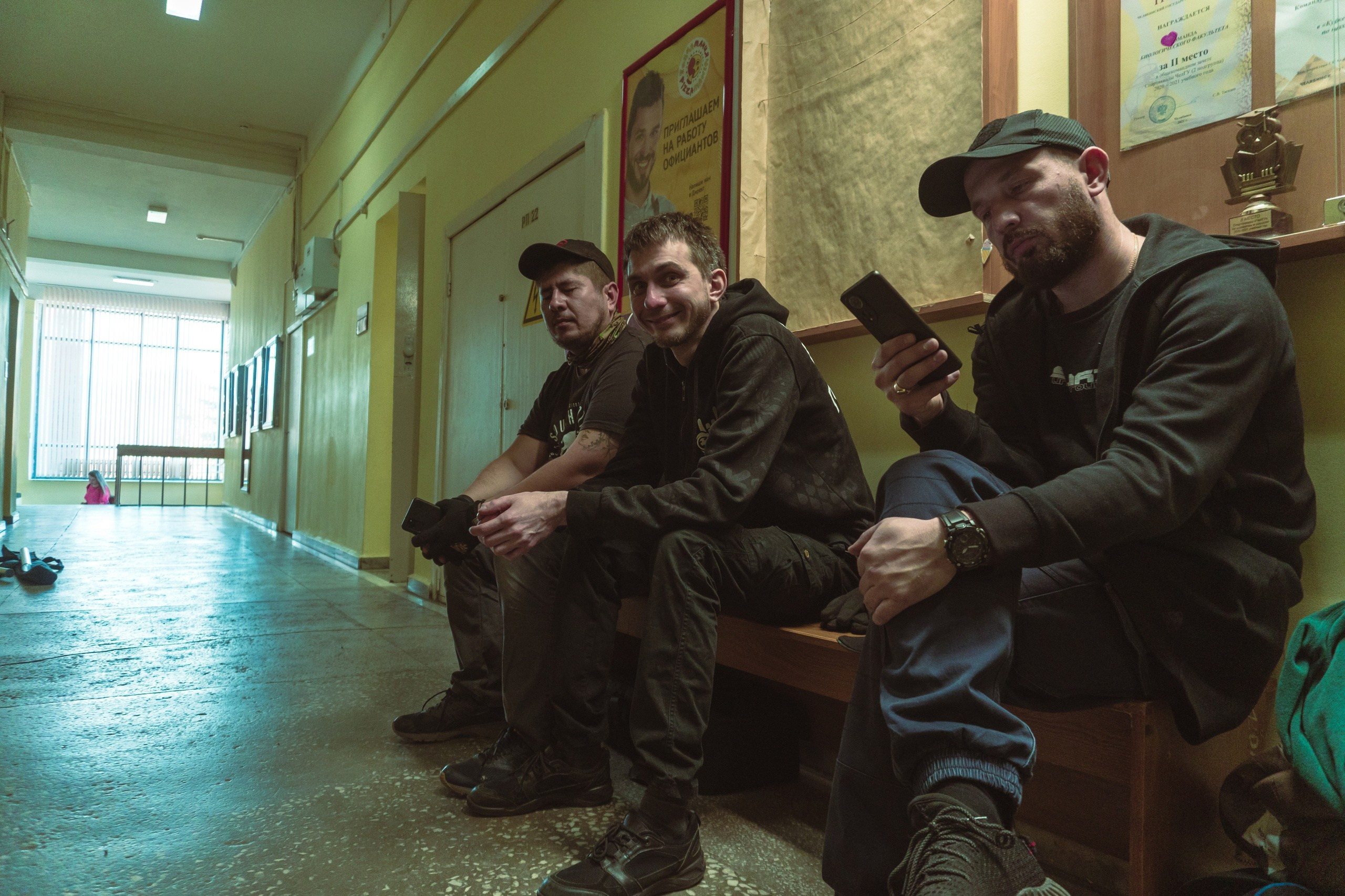 Backstage of the shooting of a advertising video